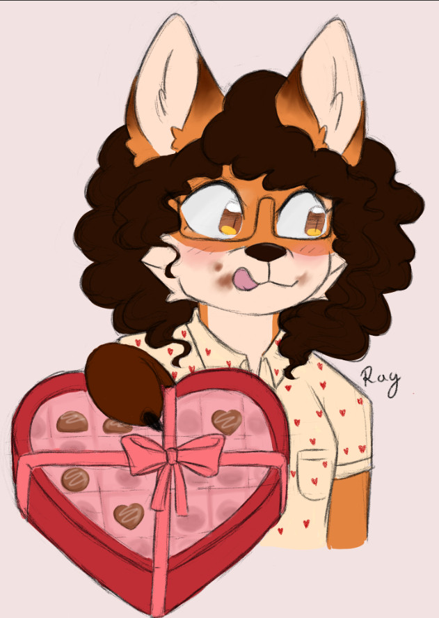 💕happy valentine's day💕#art #sket #furryarte #valentinedays
