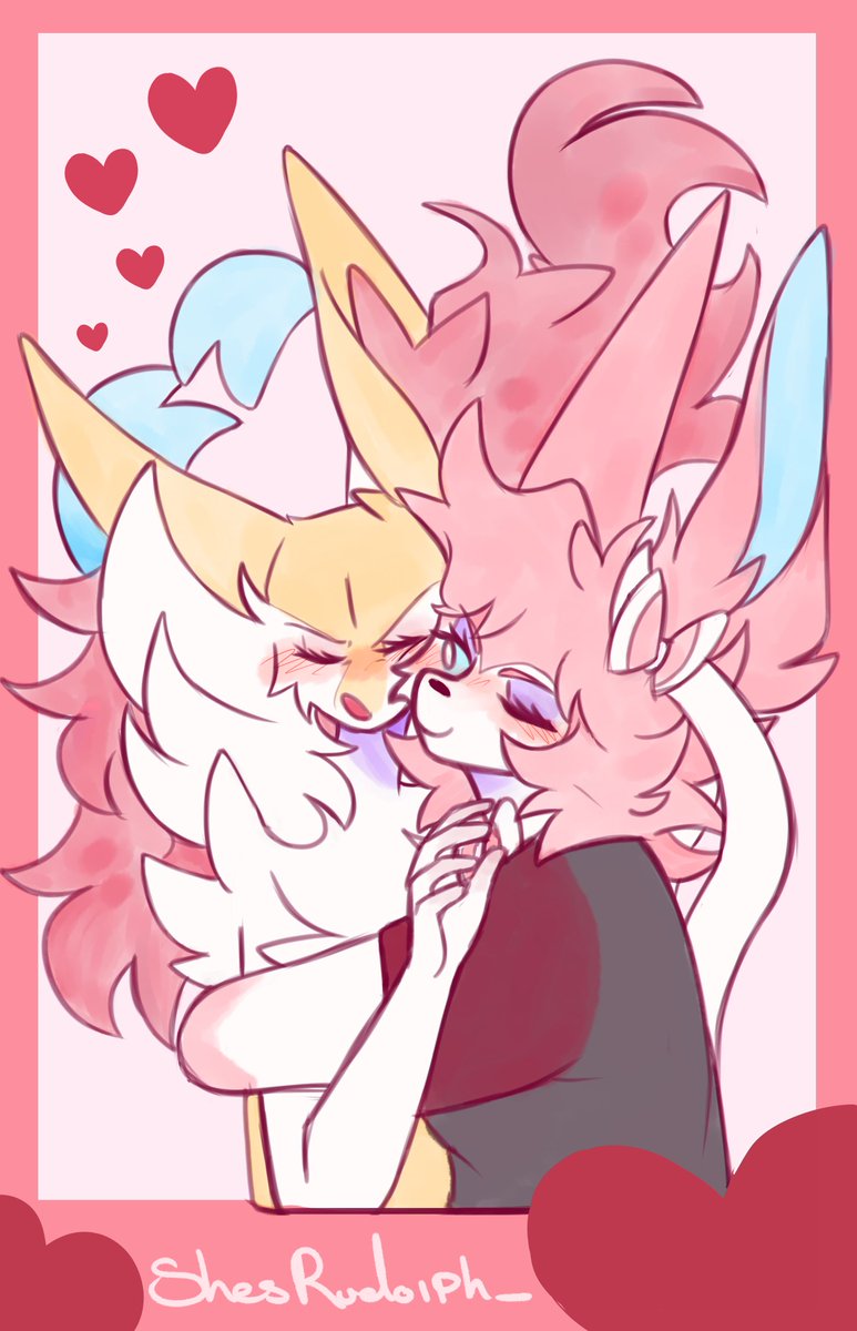 Valentine. 💞
#Braixen #Sylveon #Pokemon