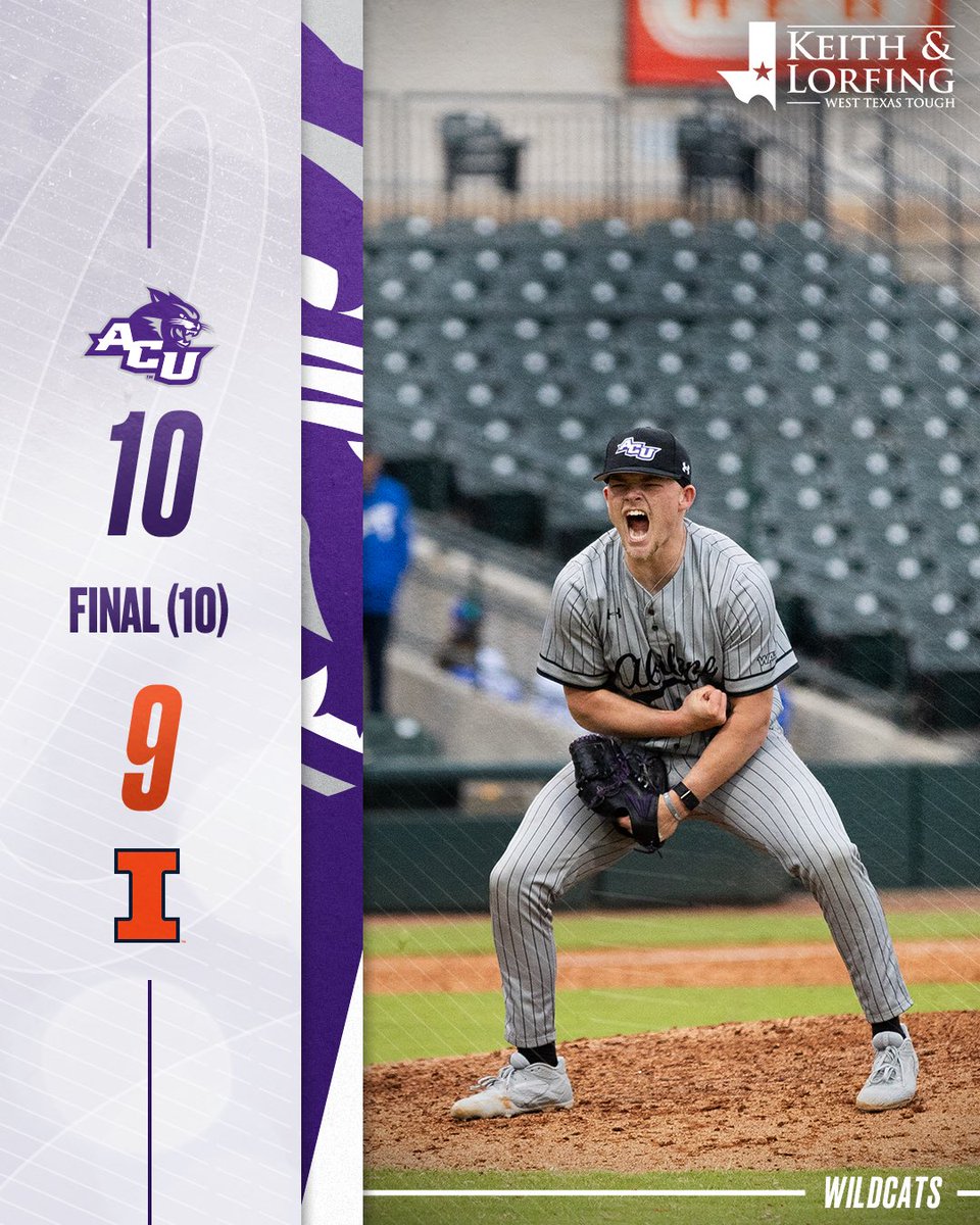 ‼️𝐖𝐈𝐋𝐃𝐂𝐀𝐓𝐒 𝐖𝐈𝐍‼️

Your Wildcats take down the Illini in a 10 inning battle on Opening Day!!!🤩🔥

#ATO | #GoWildcats