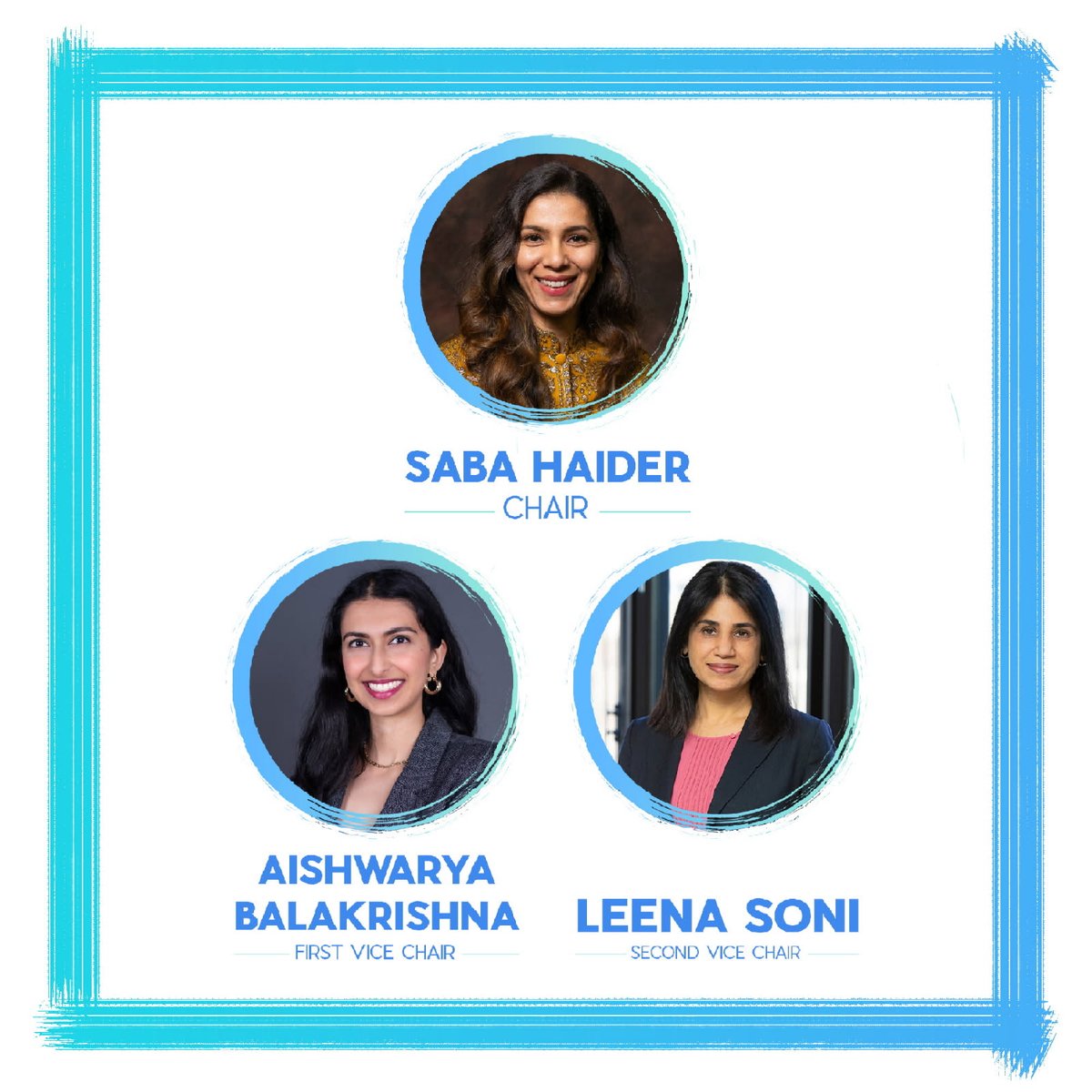 WDDAAPI's tweet image. Meet the new Executive Board of the Will & DuPage Counties Democratic AAPI Caucus:
Chair: Saba Haider
1st VC: Aishwarya Balakrishna
2nd VC: Leena Soni
Treasurer: Elnalyn Costa
Secretary: Supna Jain
At-Large: Bernadette Young, Yeena Yoo