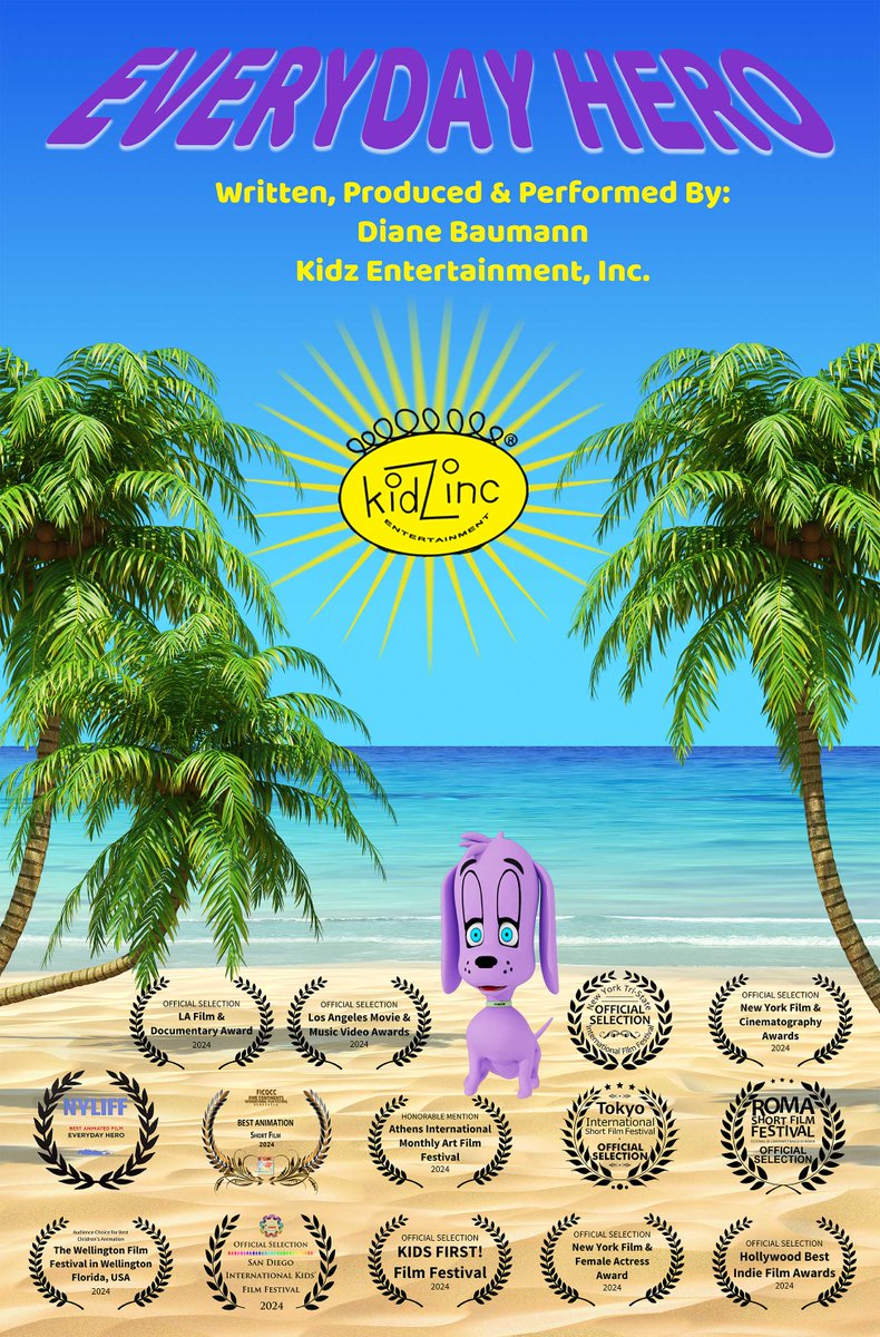 My Everyday Hero children's animation has been officially selected for the Los Angeles Short Film Award 2025!!