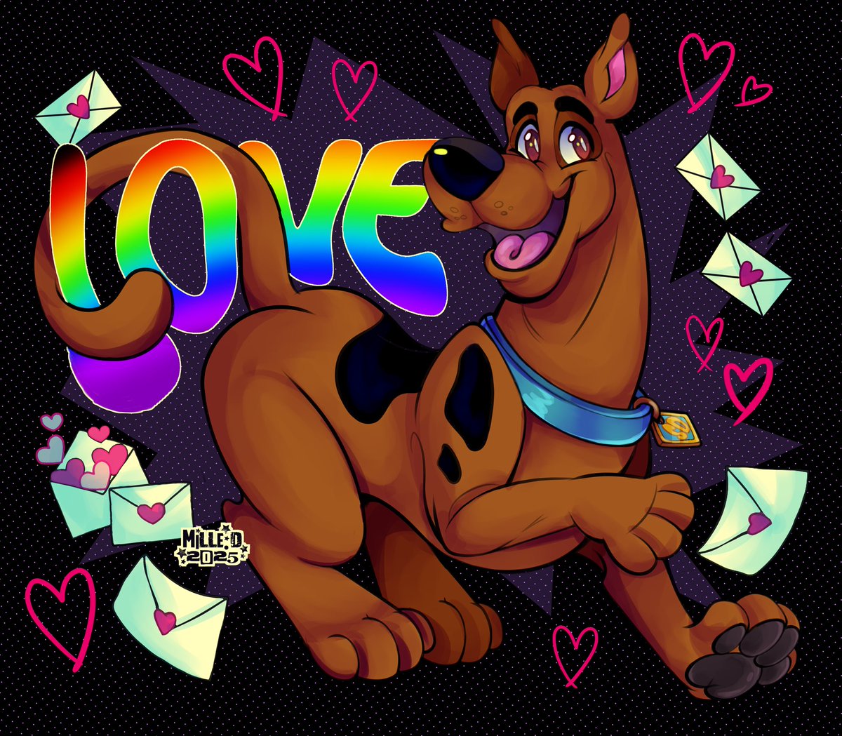 MilleDPurple's tweet image. Happy Valentines Day everyone! 💖
#fanart