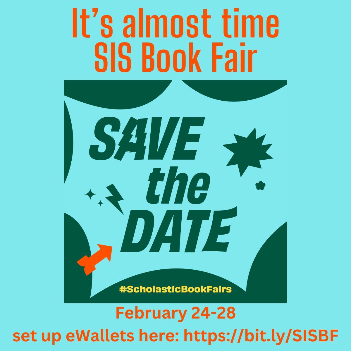 The Book Fair is coming to Sunnyvale Intermediate School! Set up eWallets here: buff.ly/42OBAAG