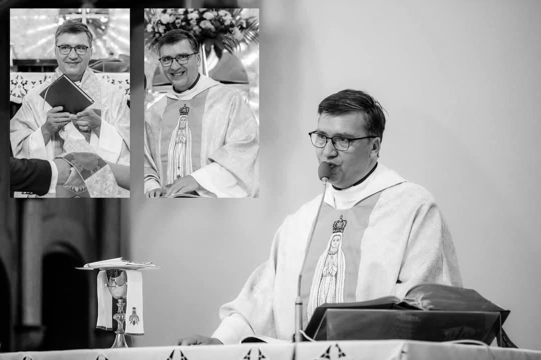 SecretFire79's tweet photo. Pray for the soul of Father Grzegorz murdered last night in his own home in the north of Poland. 

Preliminary information shows that the priest drove into the garage and then went outside, where he was overpowered, tied up and murdered in the basement of the rectory.

Eternal Rest grant unto him🇻🇦🕊️🙏🏻