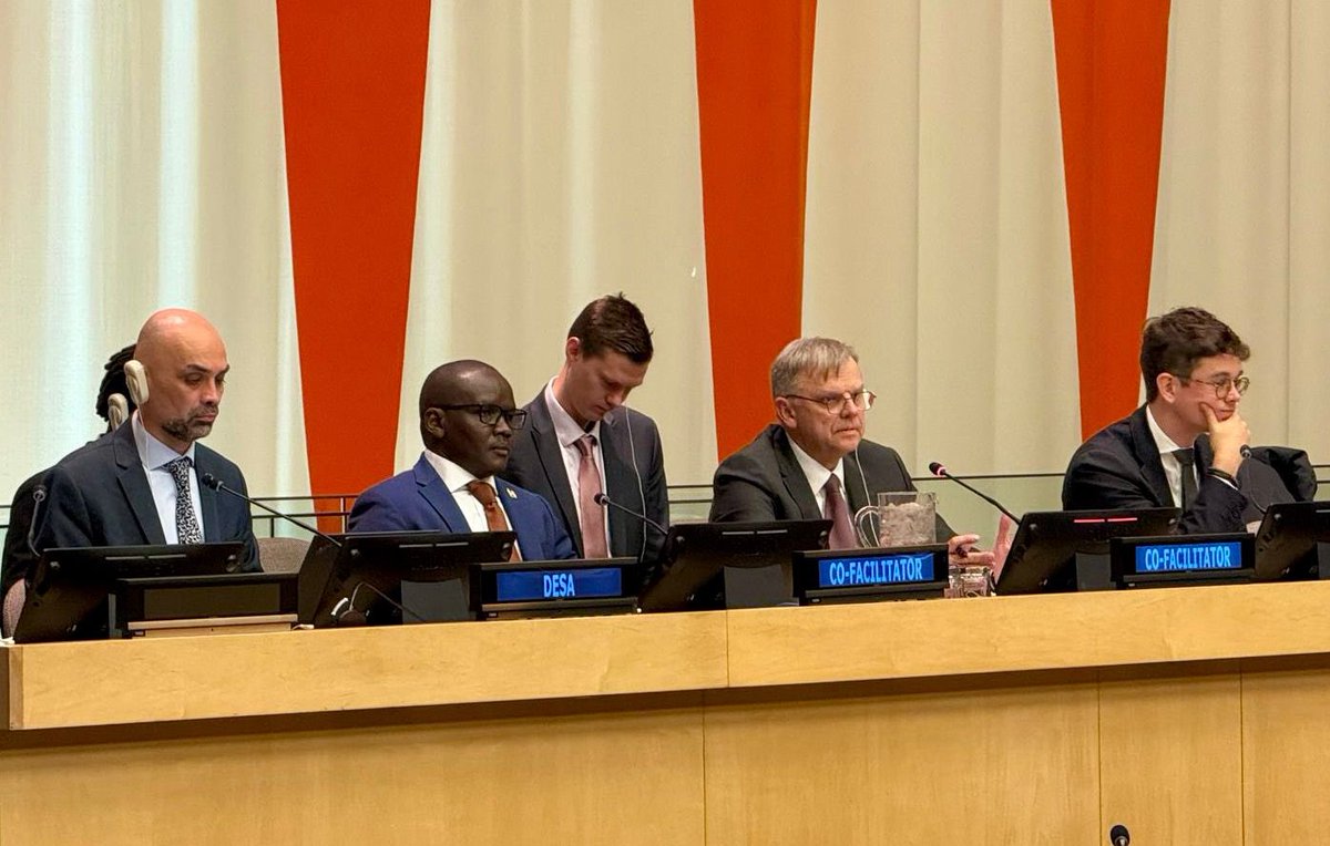 Amb. Ekitela Lokaale (@eelokaale) on Twitter photo Today, Amb. <a href="/rytispaulauska/">Rytis Paulauskas</a>, the Permanent Representative of Lithuania 🇱🇹 and my co-facilitator of the #WSIS+20 review modalities, and I presented the Zero Draft of the Modalities Resolution to <a href="/UN/">United Nations</a> member states. We are committed to an inclusive, open and transparent process and Today, Amb. <a href="/rytispaulauska/">Rytis Paulauskas</a>, the Permanent Representative of Lithuania 🇱🇹 and my co-facilitator of the #WSIS+20 review modalities, and I presented the Zero Draft of the Modalities Resolution to <a href="/UN/">United Nations</a> member states. We are committed to an inclusive, open and transparent process and