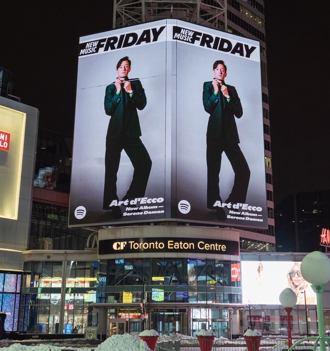 Art d'Ecco (@artdeccomsic) on Twitter photo 🤯
Big thanks to <a href="/SpotifyCanada/">Spotify Canada</a> For the New Music Friday bump ! Dundas Square will never be the same
Serene Demon is streaming now!
💋 🤯
Big thanks to <a href="/SpotifyCanada/">Spotify Canada</a> For the New Music Friday bump ! Dundas Square will never be the same
Serene Demon is streaming now!
💋