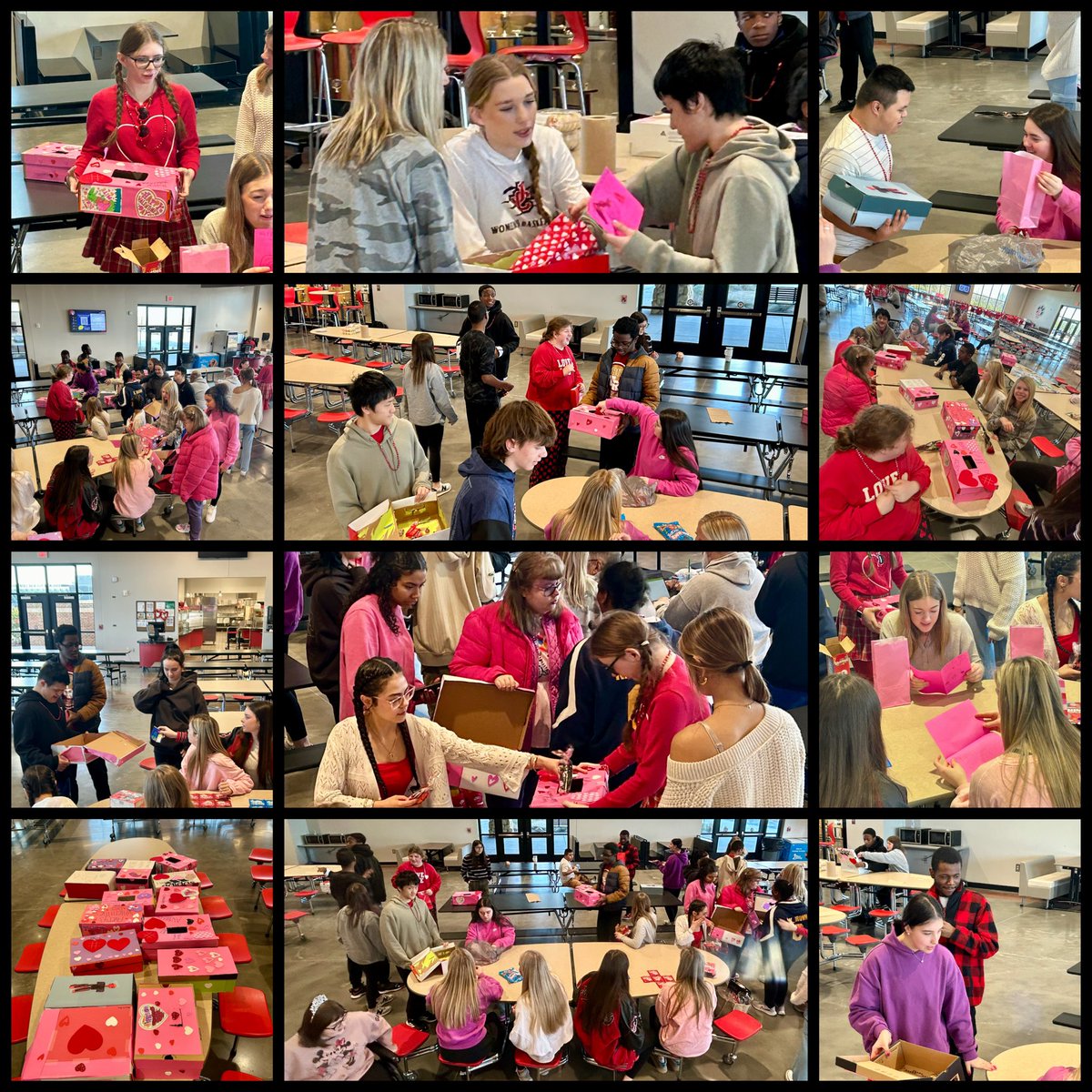 Our Chick-fil-A leadership team went above and beyond to plan and organize Valentine’s Day boxes and a fun celebration for our buddies this week! ❤️ #PROUDtobeJC