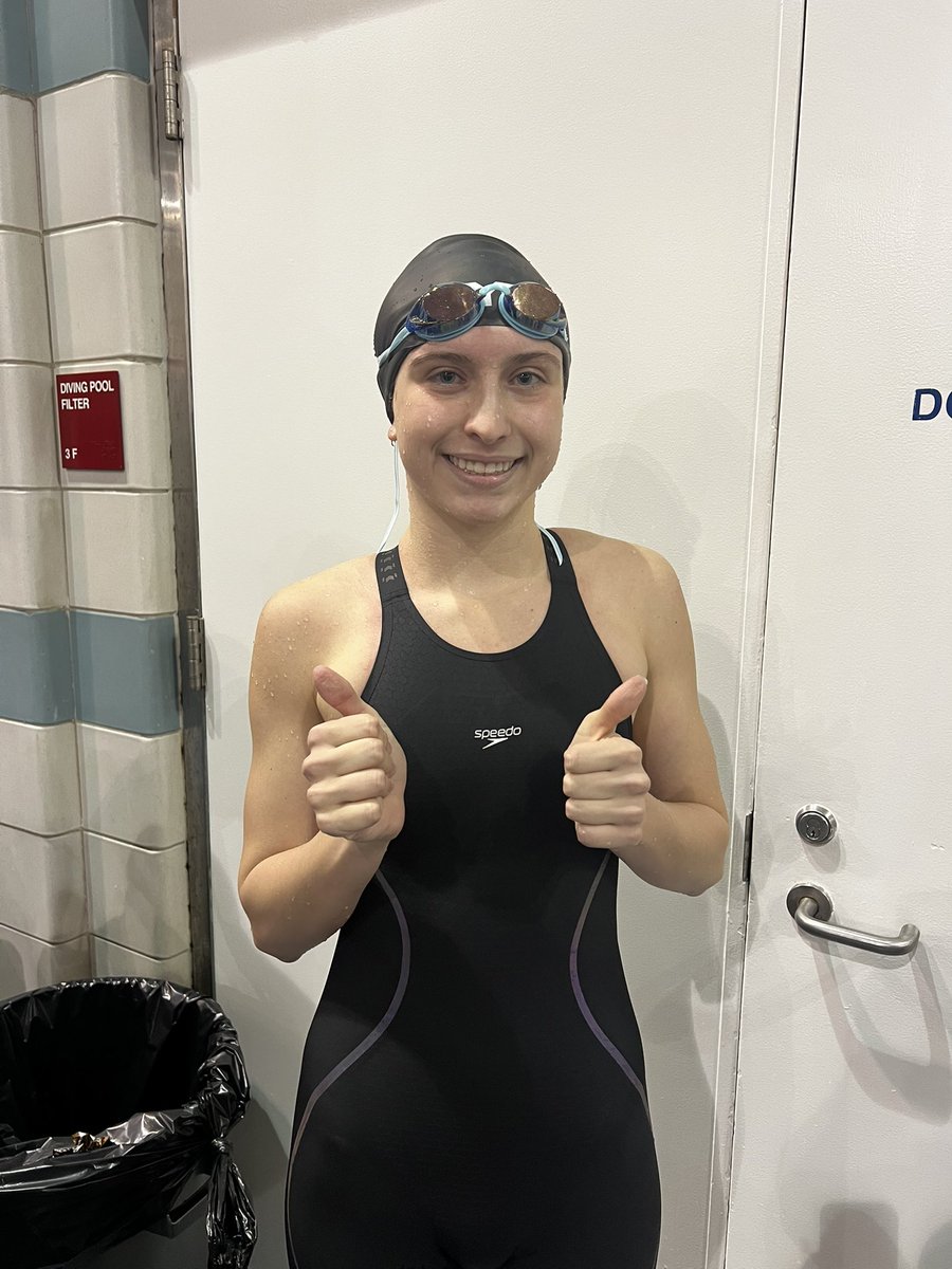 BotkinsSwim's tweet image. BELLA goes crazy in the 200 IM with a time of 2:12.12 breaking her own school record and seeding her self unofficially 14th in the state for the event! LESSS GOOOOO