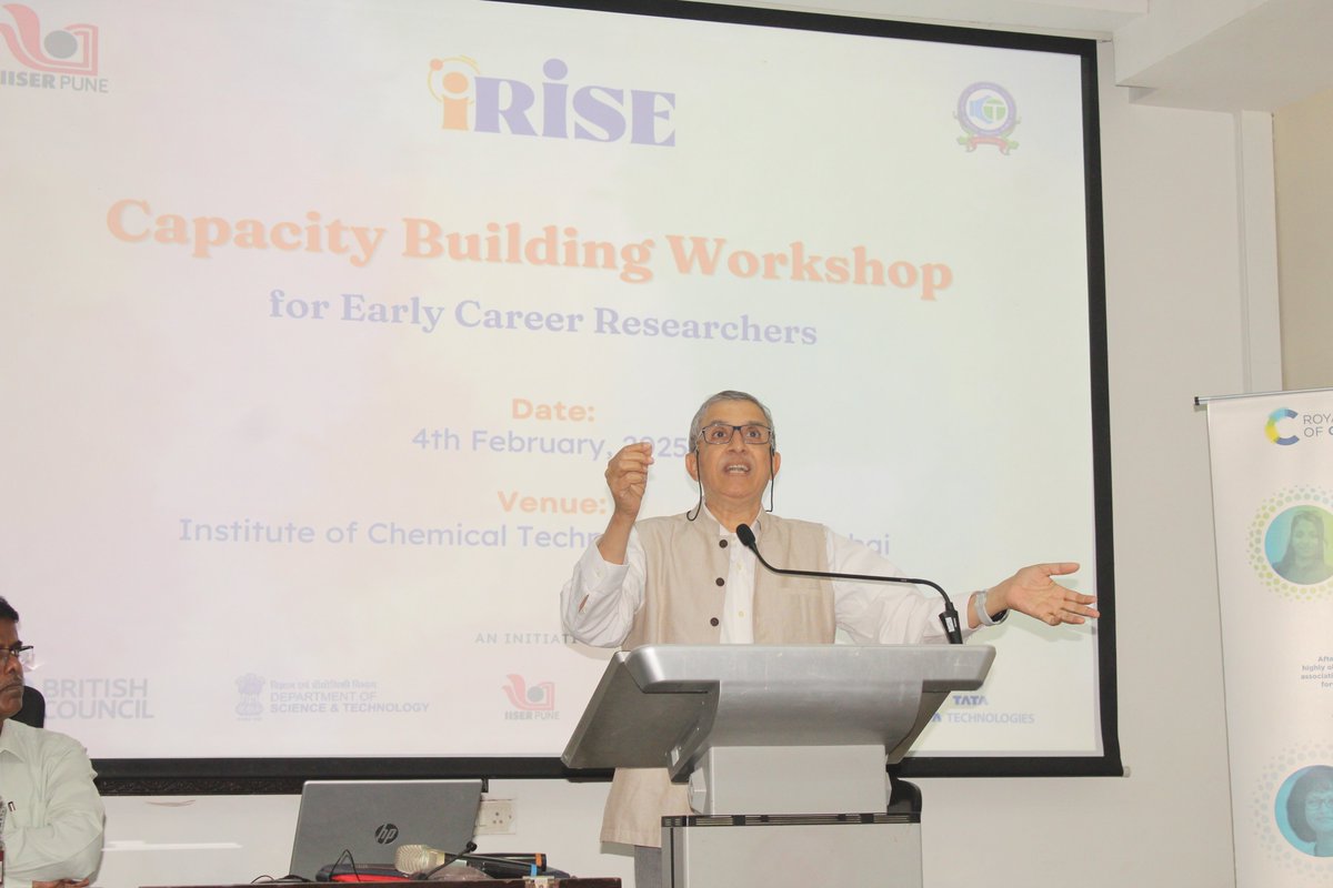 iRISEforIndia's tweet photo. #iRISE Early Career Researchers Workshop with @IISERPune, collaborating with  @ICTMumbai1933! Discussions on 21st Century skills!  #industry readiness, #communication, and #innovation! 
 @IISERPune  @RoySocChem  @Helen_Pain @ICT_Chemistry @IndiaDST @TataTech_News @BritishCouncil https://t.co/unPsyenctA