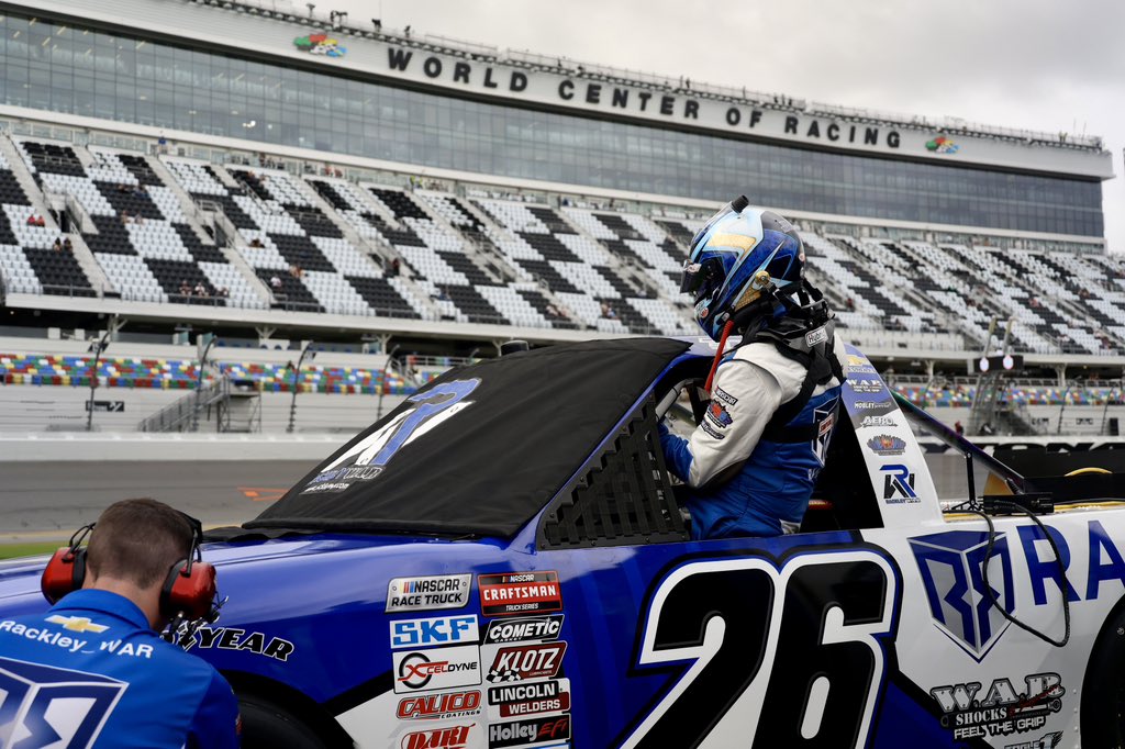 Qualified 7th for the first race of the season <a href="/DAYTONA/">Daytona International Speedway</a>! Excited to make my first ever start at this place. Rookie season starts now 🔥

<a href="/RackleyRoofing/">Rackley Roofing</a> I <a href="/TeamChevy/">Chevrolet Racing</a>