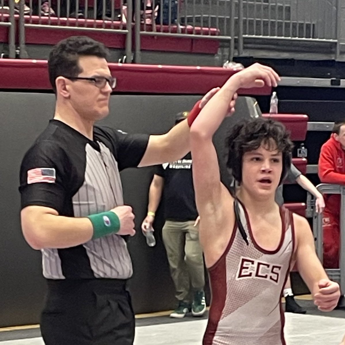 Wrestling State Tournament Update: 

Cayden Clay (8th grade) defeats Friendship Christian to secure ECS’ first state medal in wrestling!

Cayden advances to the consolation semifinals Saturday morning for a spot in the third place match.

#GoEagles