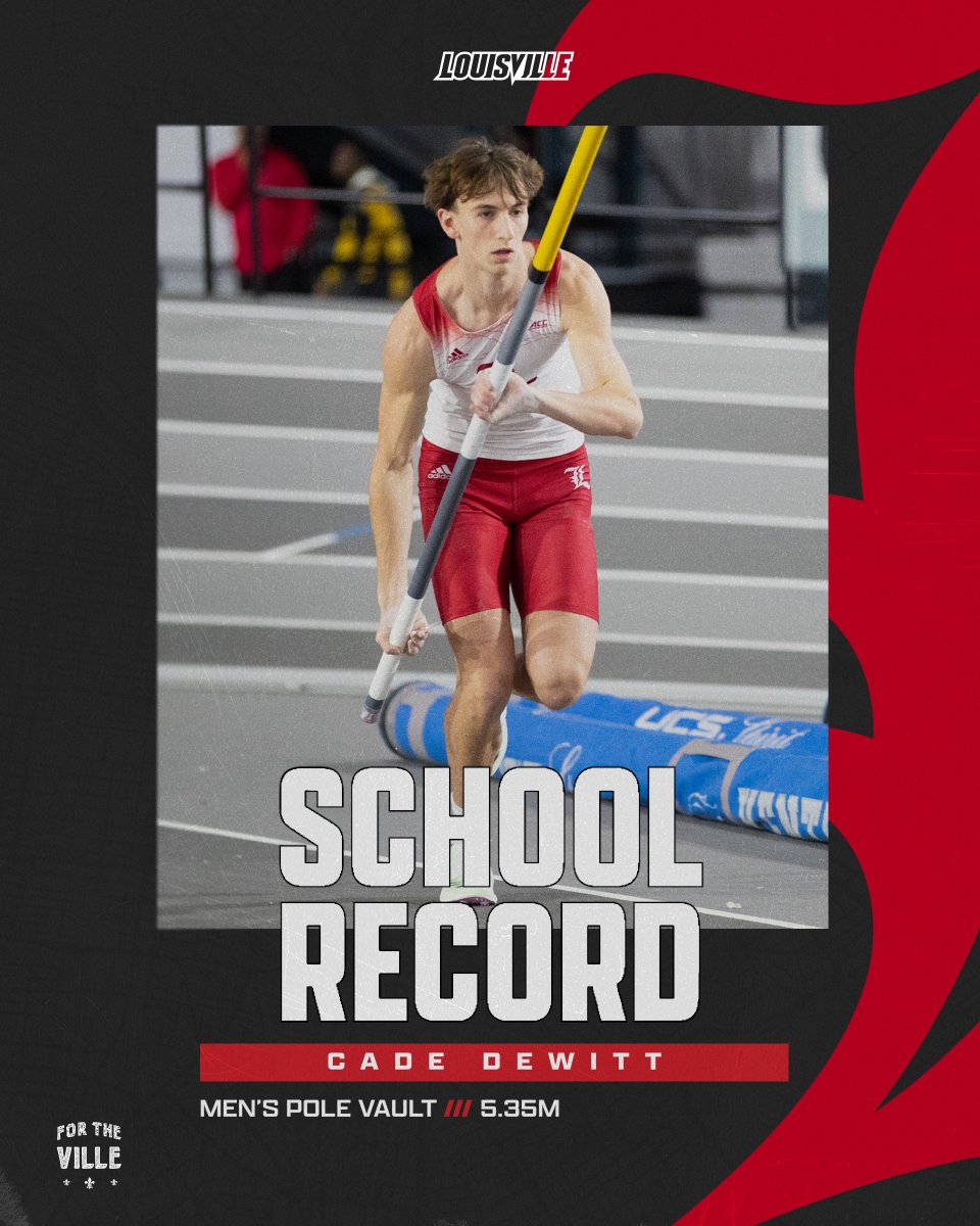 🚨 SCHOOL RECORD 🚨

Cade DeWitt breaks his own program record with a mark of 5.35m (17-6.50) in Men's Pole Vault 🫡

#GoCards