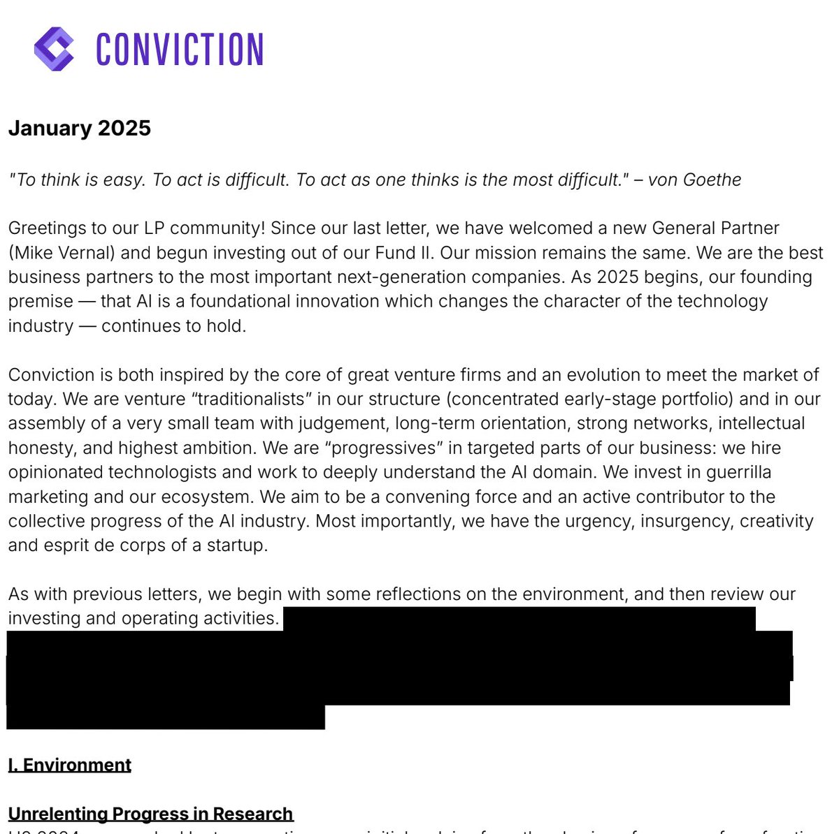 sarah guo // conviction (@saranormous) on Twitter photo 1/3 In the spirit of learning-in-public and transparency to founders, we're sharing the 4 LP letters we've published since launching <a href="/conviction/">Conviction</a>.
Here's how we see the AI landscape. There's never been a time of more opportunity. If you're a founder, please reach out! Links👇 1/3 In the spirit of learning-in-public and transparency to founders, we're sharing the 4 LP letters we've published since launching <a href="/conviction/">Conviction</a>.
Here's how we see the AI landscape. There's never been a time of more opportunity. If you're a founder, please reach out! Links👇