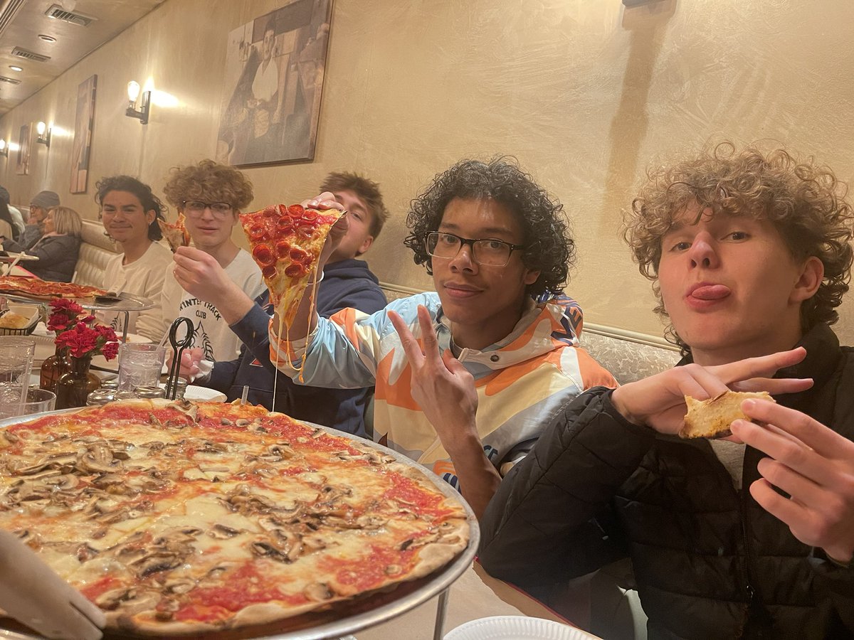 Joe and Pat’s post-meet tradition year #2.