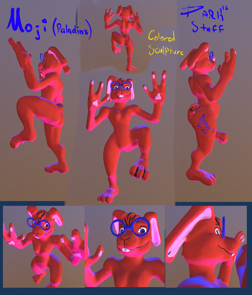 DARKsStuff's tweet photo. #Furry #FurryCommssOpen #FurryComms #Furry3D #3DArts #3DCommissions #FurryEsculpture #Esculptures #3dprinting https://t.co/N1JLfmnXJo