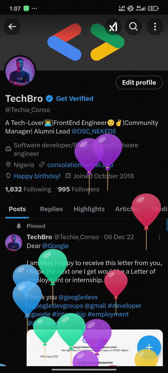 Another time of the year to pop some balloons 🥳

Keep shining.
Keep inspiring.
Keep being the incredible person you are.
Keep being a CONSOLATION,  a beacon of hope, strength, and love.

Happy Birthday, Champ! ♥️