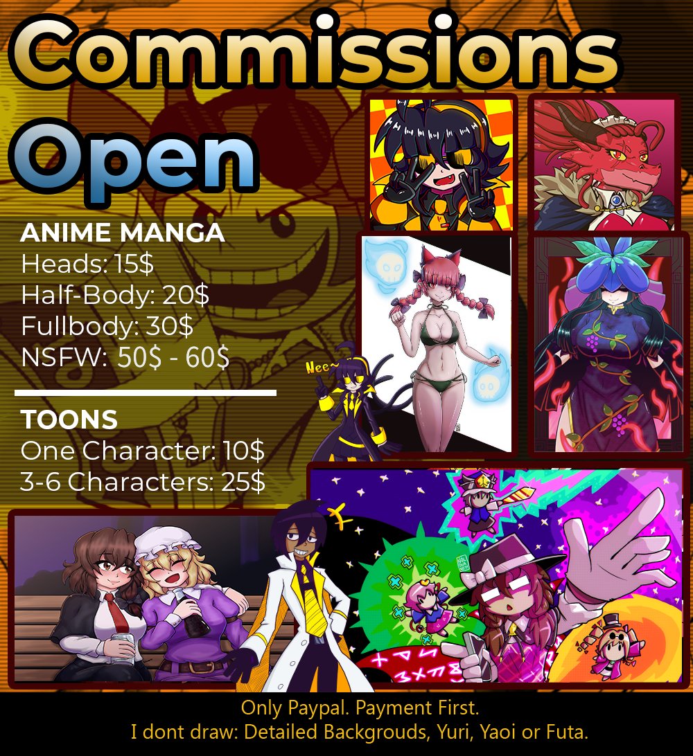 NoldvanoArt's tweet photo. Commissions Open 
(I liked the previous poster more)
#commissionsopen #commissionart https://t.co/m3JAzwLjFz