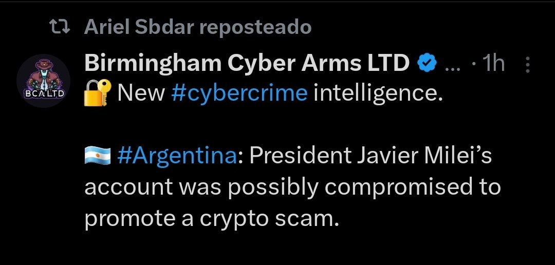 <a href="/arielsbdar/">Ariel Sbdar</a> <a href="/JMilei/">Javier Milei</a> Fin.