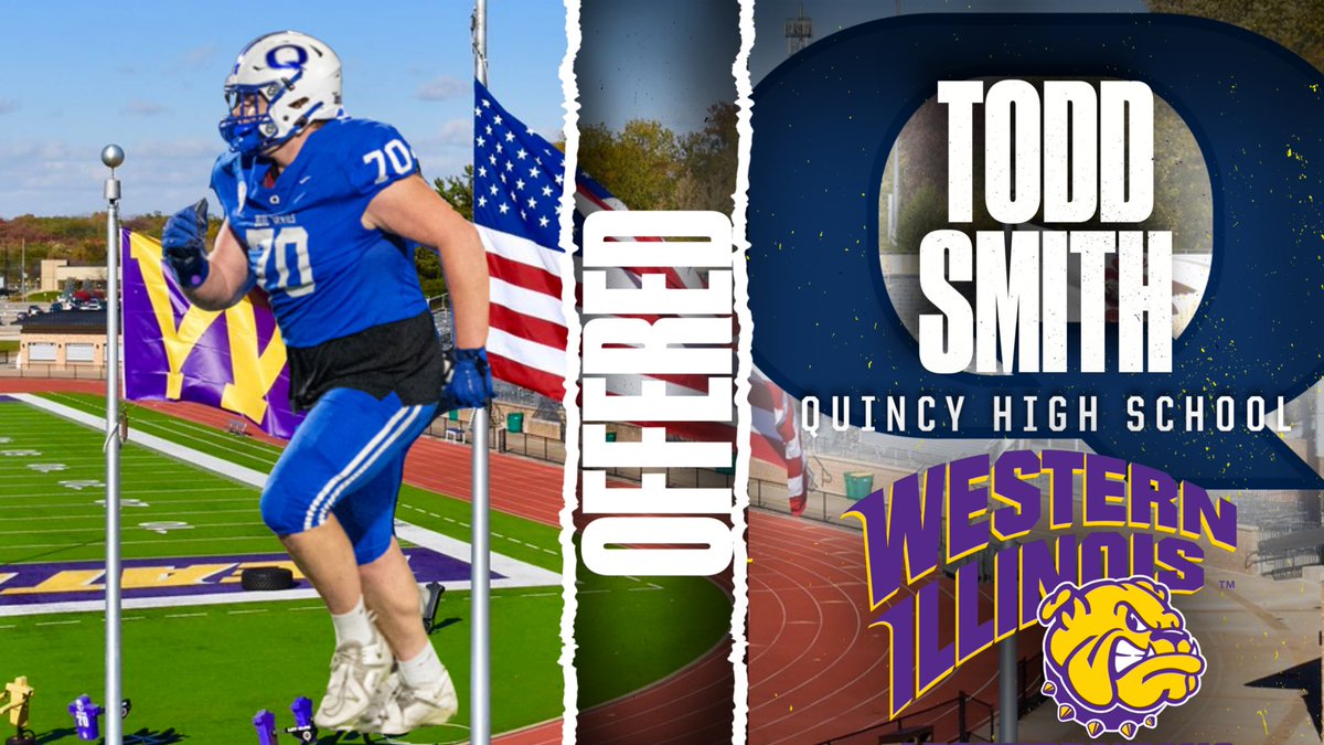 Todd Smith (@toddsmithhhh) on Twitter photo Blessed to receive my second Division 1 offer from Western Illinois <a href="/CoachBWilson/">Brad Wilson</a> <a href="/CoachJoeDavis/">Joe Davis</a>
<a href="/RLittle_3/">Rick Little</a> <a href="/Coach_Gauer/">Eric Gauer</a> <a href="/BreidyTV/">Brendan Reidy</a> <a href="/ChrisDuerr/">Chris Duerr</a> <a href="/EDGYTIM/">Timothy “EDGYTIM” OHalloran</a> <a href="/SchuckSports/">Matt Schuckman</a> Blessed to receive my second Division 1 offer from Western Illinois <a href="/CoachBWilson/">Brad Wilson</a> <a href="/CoachJoeDavis/">Joe Davis</a>
<a href="/RLittle_3/">Rick Little</a> <a href="/Coach_Gauer/">Eric Gauer</a> <a href="/BreidyTV/">Brendan Reidy</a> <a href="/ChrisDuerr/">Chris Duerr</a> <a href="/EDGYTIM/">Timothy “EDGYTIM” OHalloran</a> <a href="/SchuckSports/">Matt Schuckman</a>