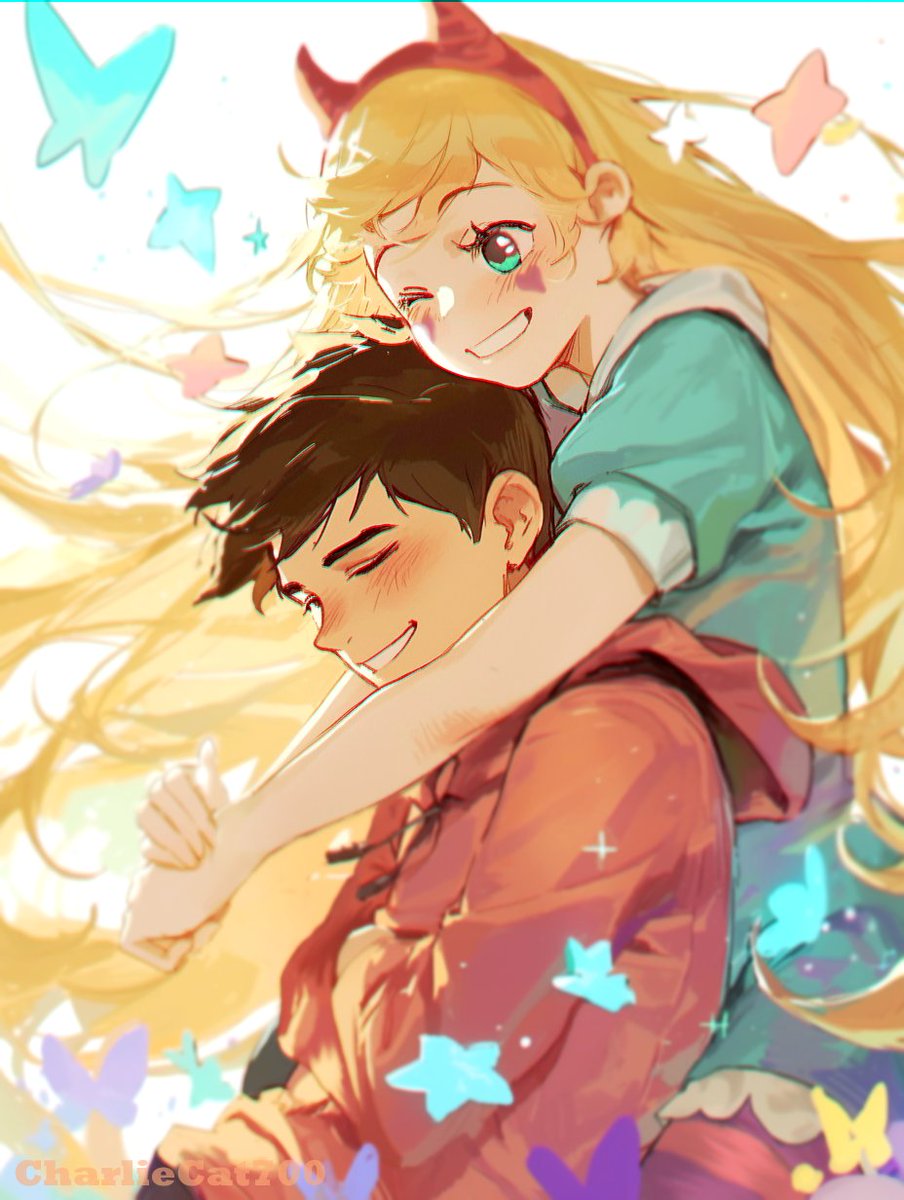 CharlieCat700's tweet photo. Star and Marco #StarVsTheForcesOfEvil #SVTFOE #StarButterfly #MarcoDiaz #aiassistedart https://t.co/n80akB94CJ