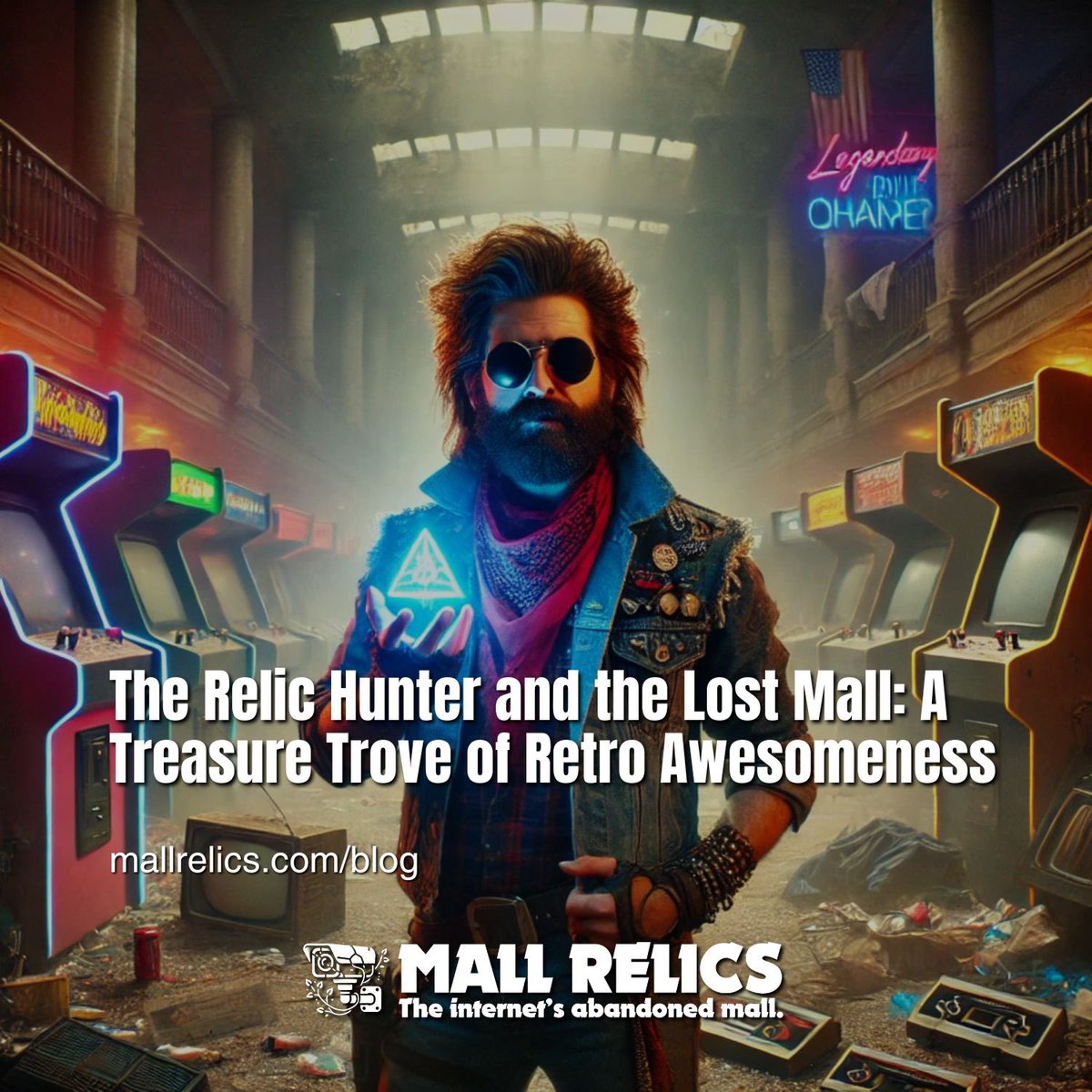 mallrelix's tweet photo. The Relic Hunter is on the hunt! 🕵️‍♂️ Explore The Lost Mall and uncover retro apparel, video games, collectibles, &amp; electronics. Shop now: 🔗 https://t.co/fEYNjwvcc6

#Retro #MallRelics #80sStyle #Nostalgia #TreasureHunt https://t.co/CFCO626Y7A