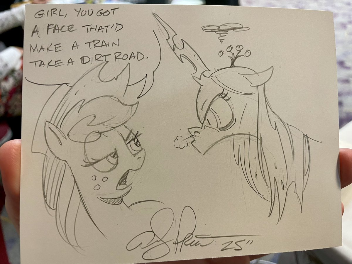 AndyPriceArt's tweet image. Applejack is on point today. #mlp #comics
@RealPensacon