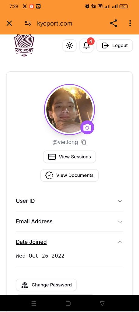 VietLong2203's tweet photo. @sidrachain Kyc https://t.co/VRzCLqATW5
