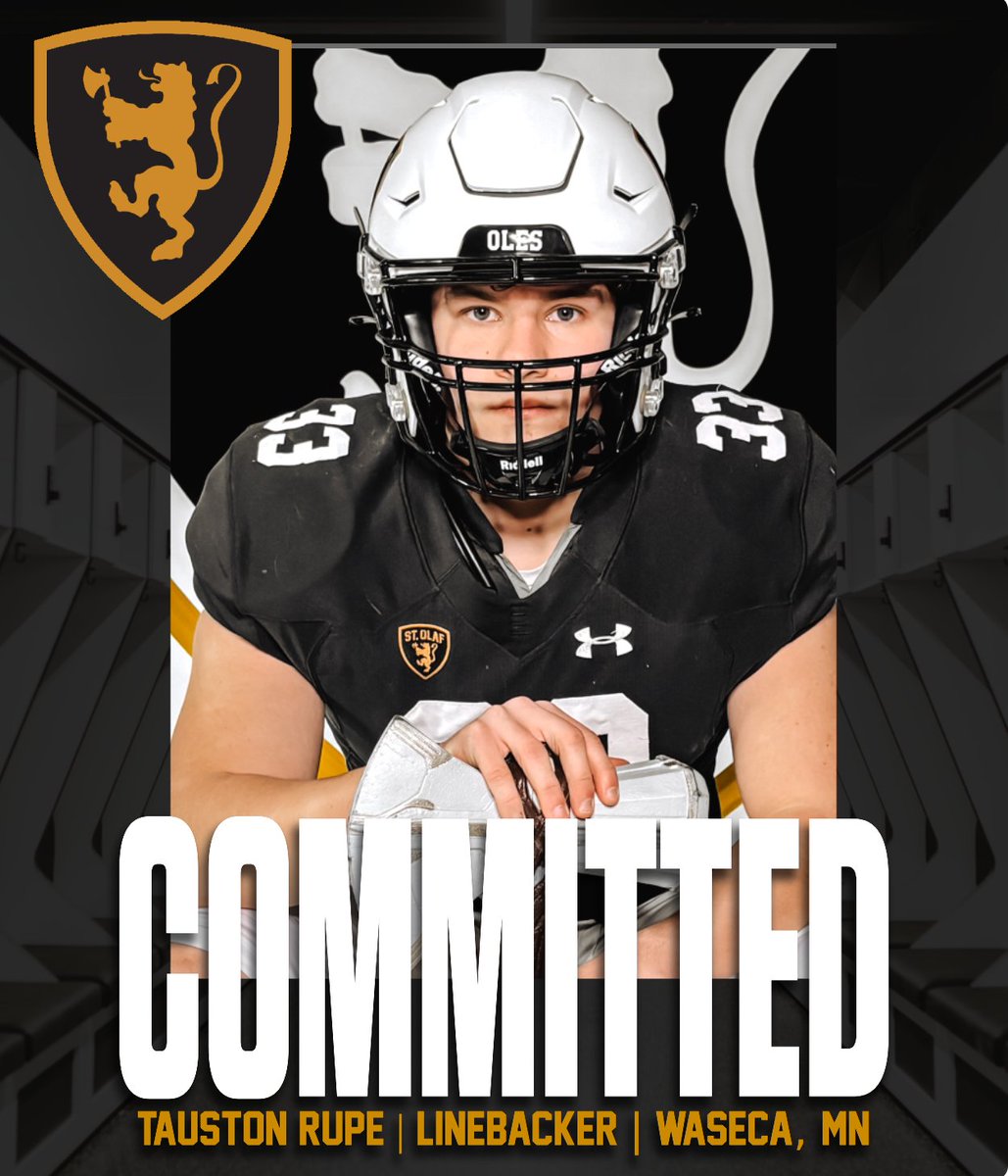 Tauston Rupe (@taustonrupe) on Twitter photo I am very grateful to announce my commitment to continue my academic and athletic career and St. Olaf College. I am looking forward to what the future holds.
<a href="/mkleinschrodt20/">Mitchell Kleinschrodt</a>
<a href="/WasecaFootball/">Brad Wendland</a> I am very grateful to announce my commitment to continue my academic and athletic career and St. Olaf College. I am looking forward to what the future holds.
<a href="/mkleinschrodt20/">Mitchell Kleinschrodt</a>
<a href="/WasecaFootball/">Brad Wendland</a>