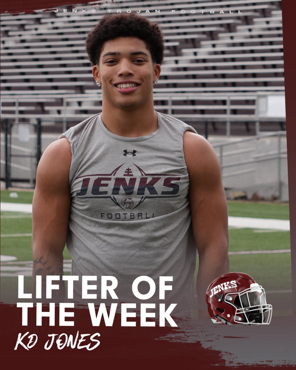 JenksTrojanFootball (@jenksfootball) on Twitter photo Rack & Lifter of the Week ๐ช
<a href="/kaydinjoness/">kaydin โbatmanโ jones</a>
<a href="/_landonwebb/">Landon Webb</a>
<a href="/Julian_T72/">Julian Tugwell</a>
#homeofchampions <a href="/CoachAdamGaylor/">Adam Gaylor</a> <a href="/CoachNWhitmer/">Jenks Strength and Conditioning</a> <a href="/jenkstrojantv/">Trojan TV</a> Rack & Lifter of the Week ๐ช
<a href="/kaydinjoness/">kaydin โbatmanโ jones</a>
<a href="/_landonwebb/">Landon Webb</a>
<a href="/Julian_T72/">Julian Tugwell</a>
#homeofchampions <a href="/CoachAdamGaylor/">Adam Gaylor</a> <a href="/CoachNWhitmer/">Jenks Strength and Conditioning</a> <a href="/jenkstrojantv/">Trojan TV</a>