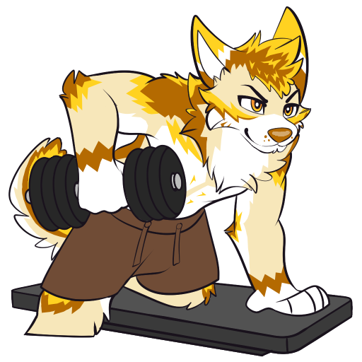 ThatWolfKoda's tweet photo. @mansterzs yellow cinnabun doggo! 💛🍩 https://t.co/C7xfHrbUWu
