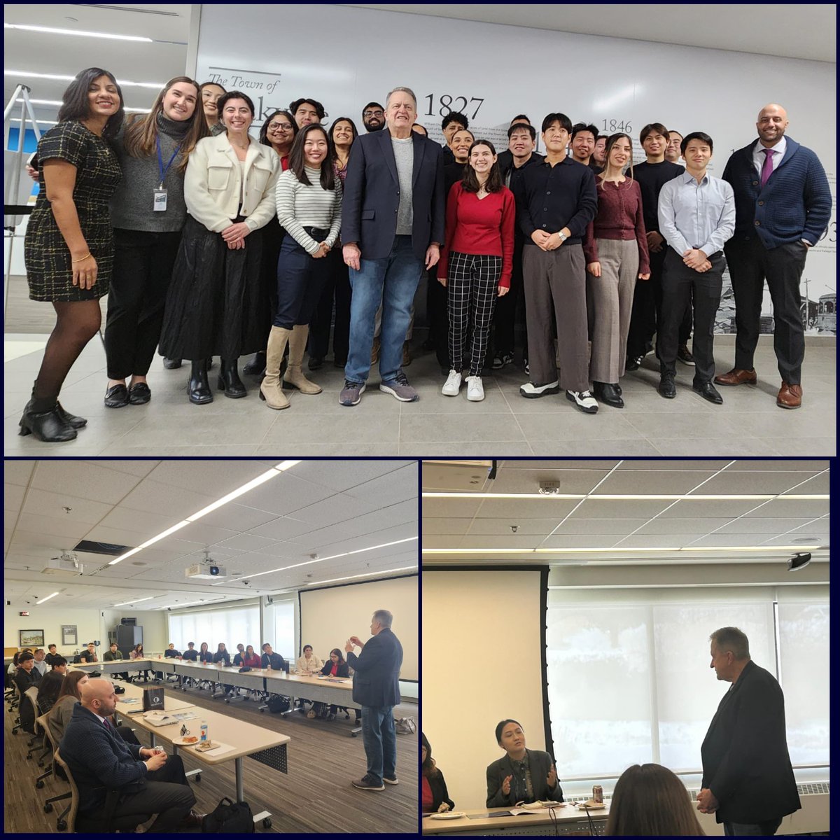 Rob Burton (@mayorrobburton) on Twitter photo Had a great discussion with <a href="/MUI_UofT/">Master of Urban Innovation</a> students at <a href="/townofoakville/">Town of Oakville</a> Town Hall. Their curiosity & enthusiasm for municipal government—especially on a Friday afternoon before a long weekend—was inspiring. With such engaged minds shaping the future, civic leadership is in good hands! Had a great discussion with <a href="/MUI_UofT/">Master of Urban Innovation</a> students at <a href="/townofoakville/">Town of Oakville</a> Town Hall. Their curiosity & enthusiasm for municipal government—especially on a Friday afternoon before a long weekend—was inspiring. With such engaged minds shaping the future, civic leadership is in good hands!