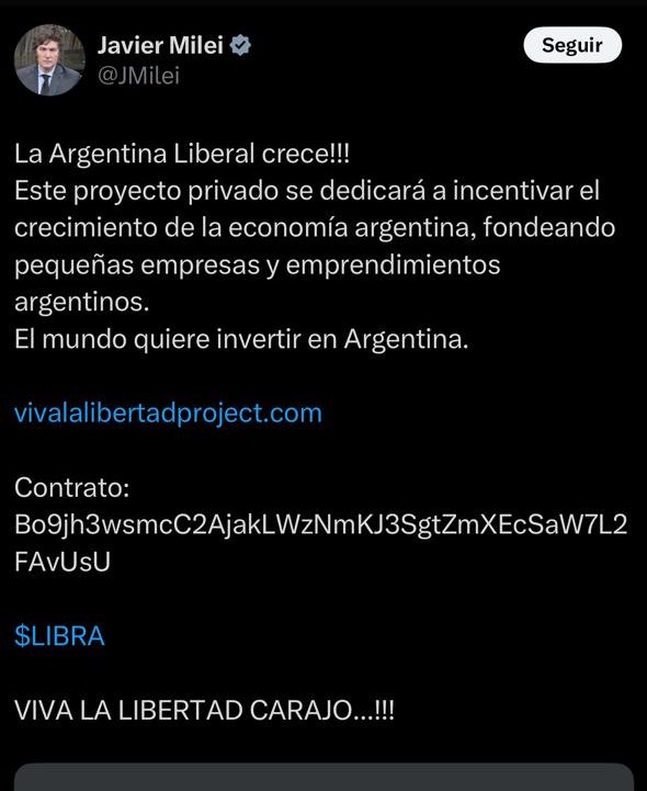 agustindrombola's tweet image. Este lunes, voy a presentar una denuncia contra @JMilei por violar el artículo 2 de la Ley de Ética Pública, número 25188.  

Se acabó la joda para este chanta vestido de Presidente.  

Será Justicia. Será Democracia.