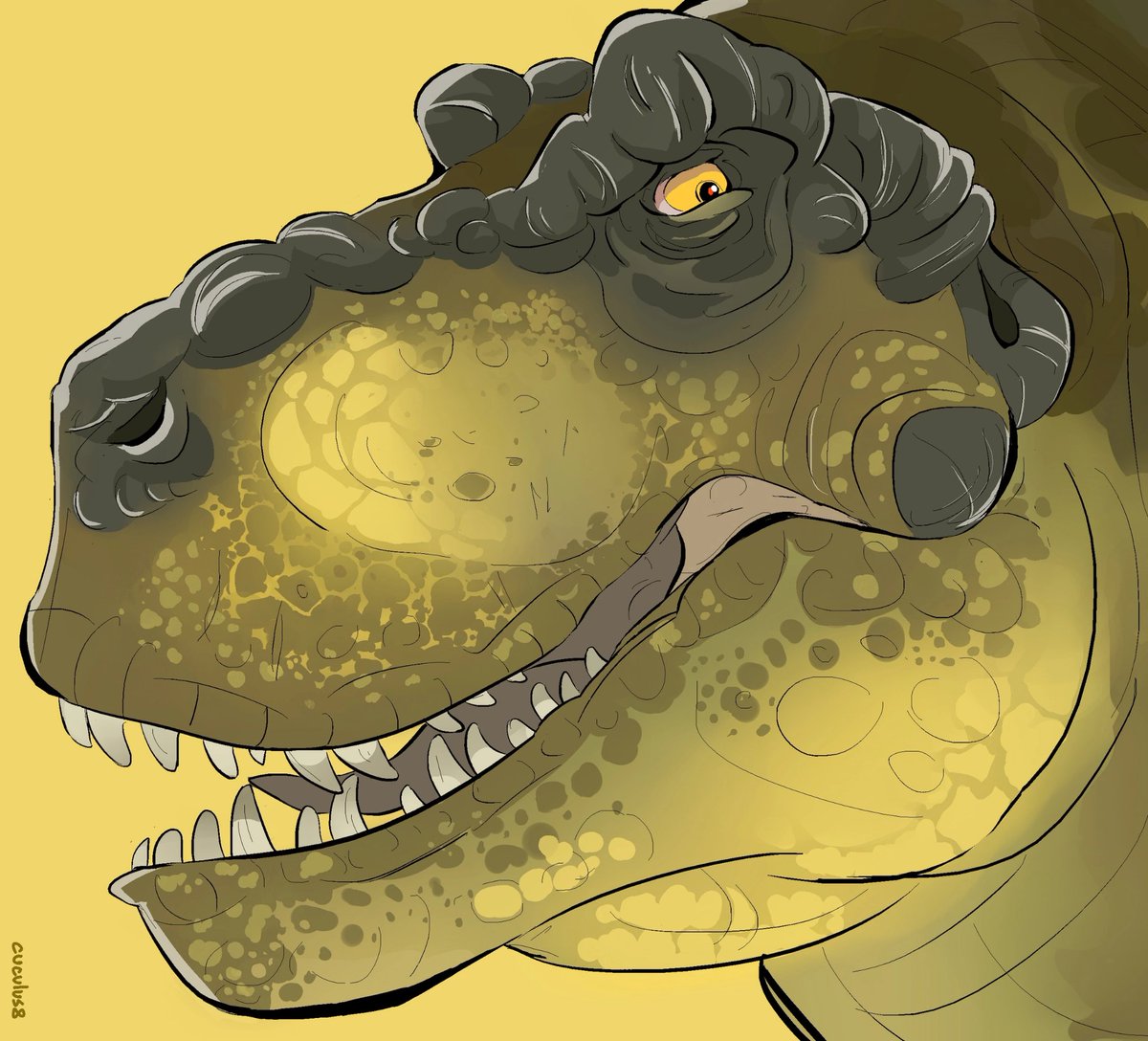 cuculus82's tweet photo. rex portrait comm for @BigTriv_ 🦖

#dinosaurs #paleoart https://t.co/IaAYDSkRkY