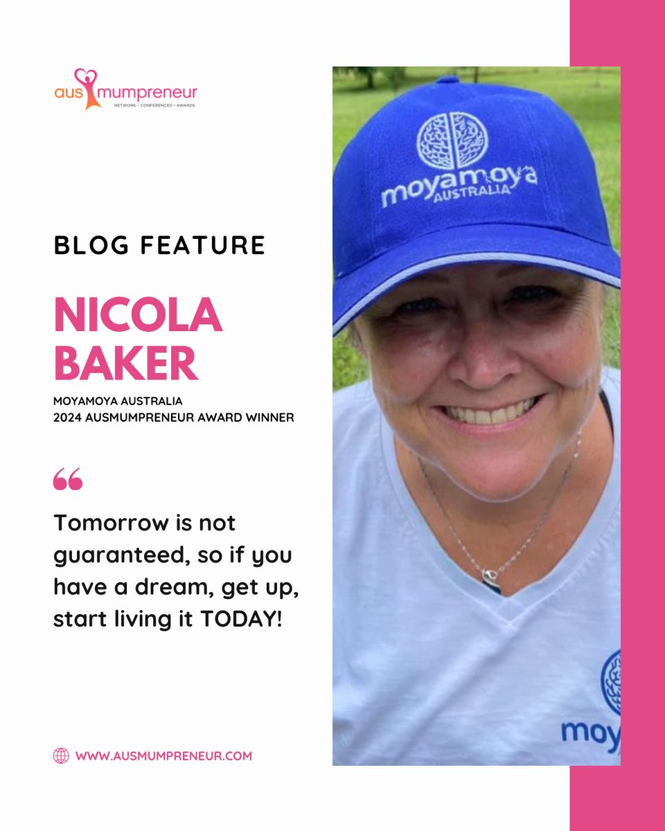 ausmumpreneur's tweet image. #AusMumBlog Nicola Baker, Founder of Moyamoya Australia sought to provide support to those patients with Moyamoya Disease, and to raise awareness for Moyamoya Disease.

Read more: ausmumpreneur.com/2024-ausmumpre…

#AusMum24 #blogfeature #blogpostoftheday