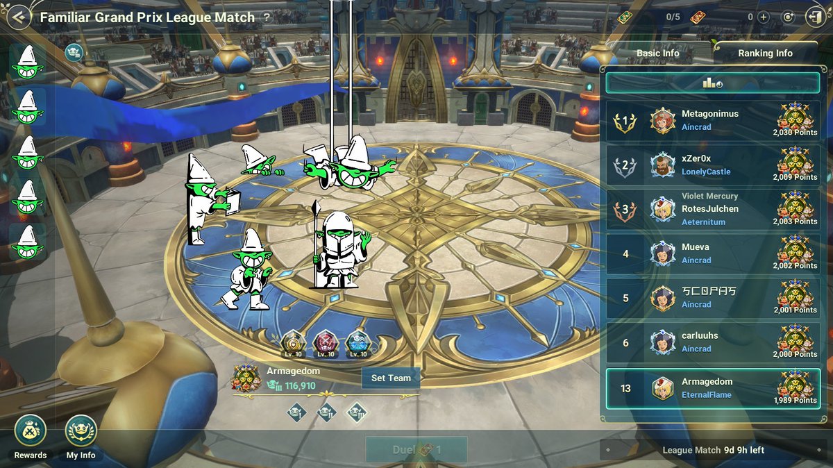 _Epochalypse_'s tweet image. As a F2P player, today I'm going to reveal my secret to achieving a high rank in the Familiar Grand Prix in @ninokuni_global.

@MARBLEXofficial and @LFGOB_gObY know very well, It’s not about spending big—it's all about smart team composition.

#FunComesFirst #MarbleX #GoblinTeam