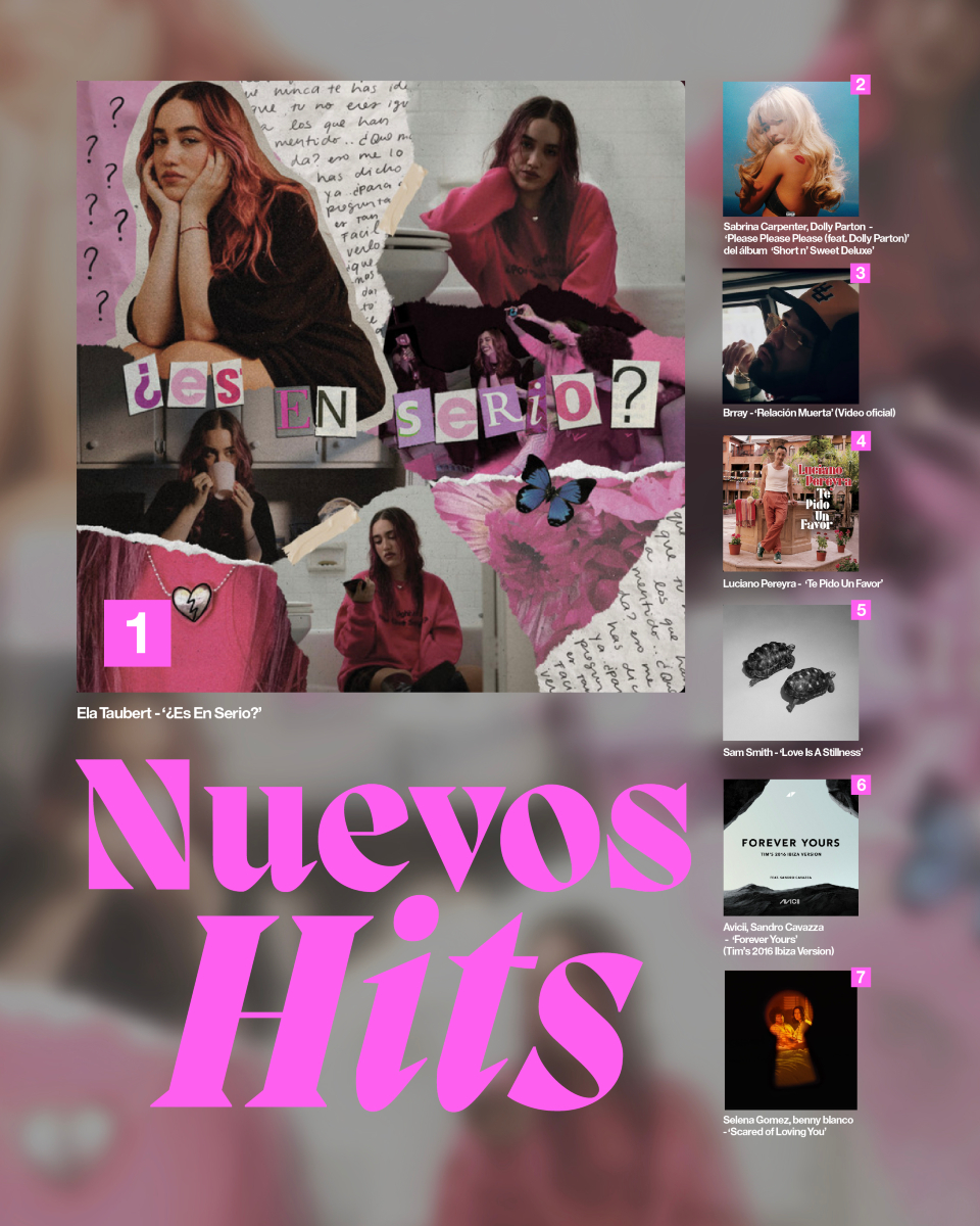 UMusicColombia's tweet photo. Música nueva para el corazoncito ✨
¡Escúchalos en tu plataforma de música fav!💗
#ElaTaubert #SabrinaCarpenter #Brray #LucianoPereyra #SamSmith #SelenaGomez #Joaquina #Roa #Danna #ManuelCarrasco #AlessiaCara https://t.co/TB1IkgmPRf