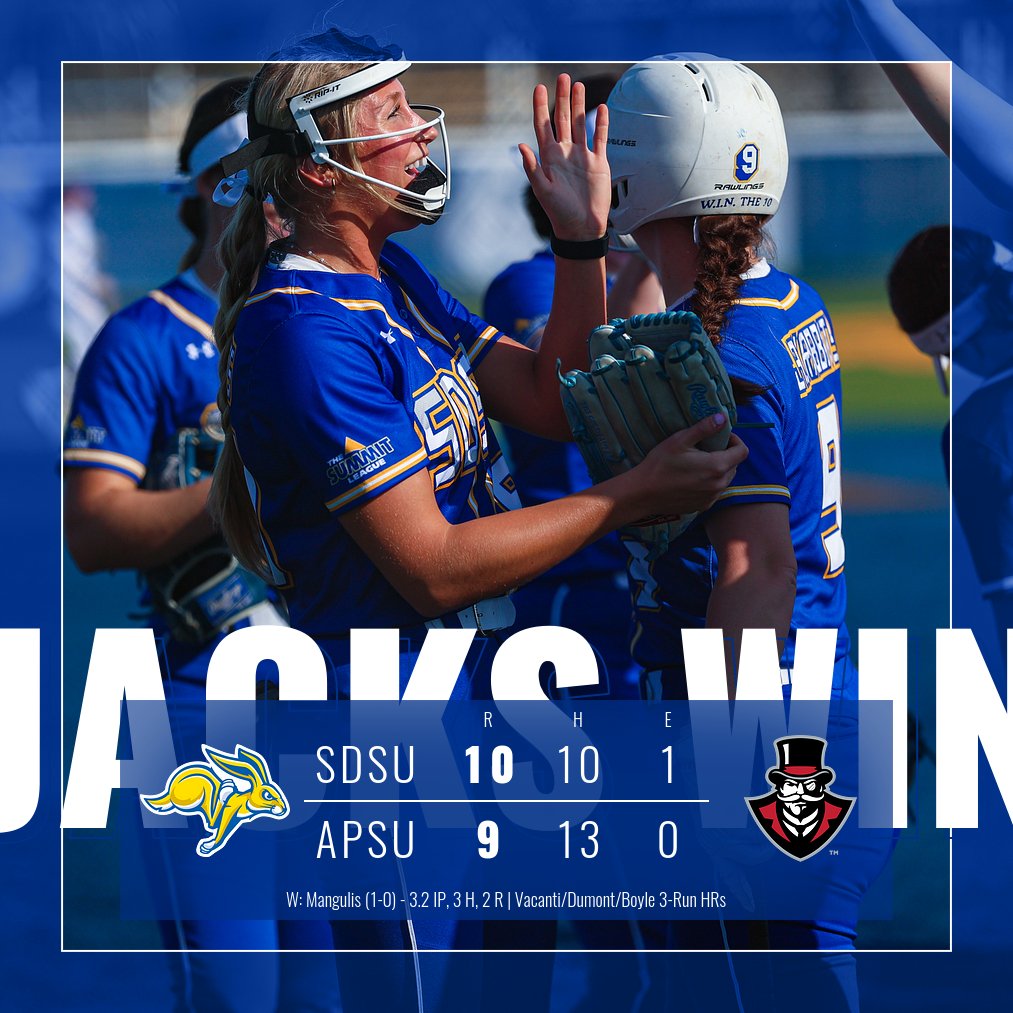Comeback complete!

The Jackrabbits cap the day off by rallying for a victory over Austin Peay! #GoJacks 🐰