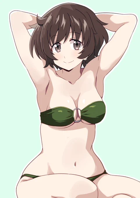 秋山優花里 水着 