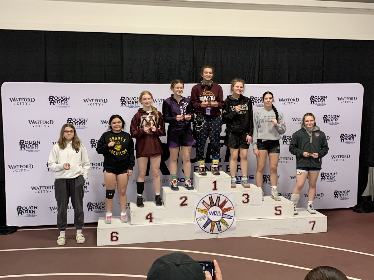 4 months ago I made the decision to hang up my basketball shoes! Wrestling season has been a grind but the hard work has paid off! Today I beat the 3,4&amp;6 seeds. Placed 5th in the west region to advance to the state tournament! <a href="/BakerWomensWR/">@BakerWomensWrestling</a> <a href="/bluehawkwwrest/">DSU Women's Wrestling</a> <a href="/j_schuey3/">Joe Schumacher</a>