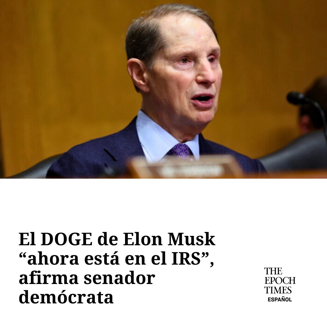 N_EpochTimes's tweet image. El senador #RonWyden hizo el anuncio en las redes sociales.

epochtim.es/3d27ep
