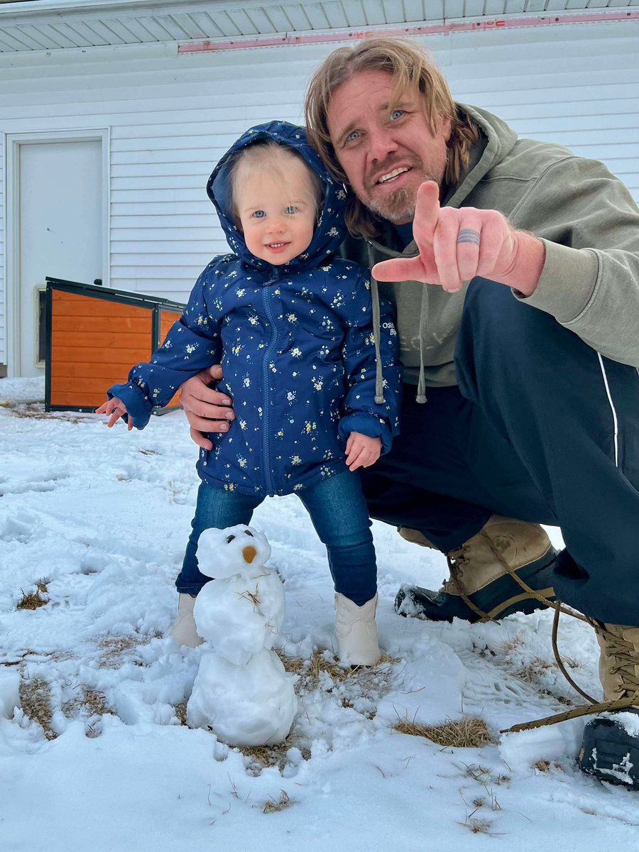 Made our first snowman together