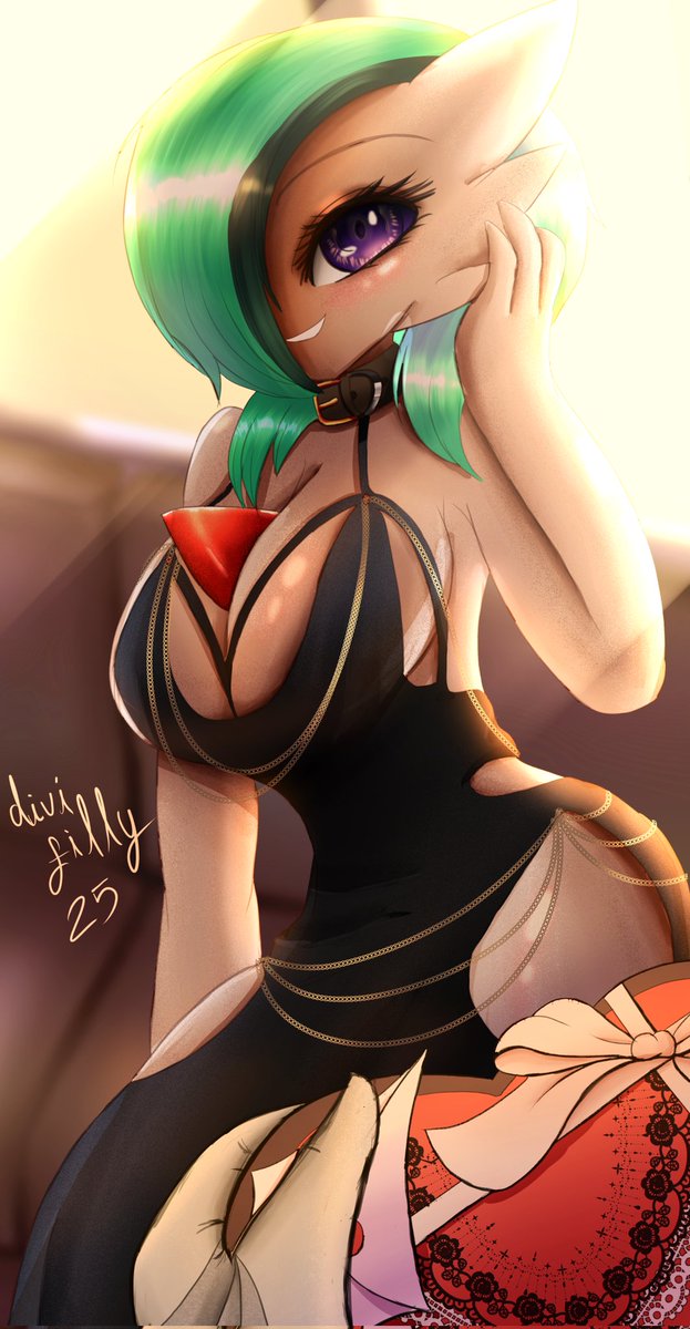 Ari 💚 

Valentine's ych part 5, for <a href="/AriTheGardevoir/">Ari Achaea</a> :3