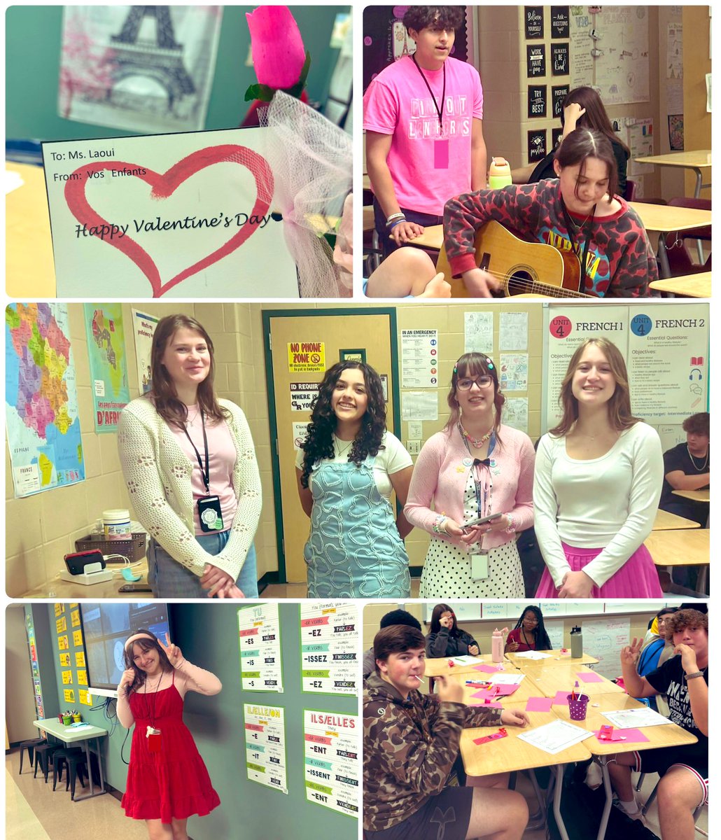 A Huge thanks to my amazing students and the GRHS Choir for filling our classroom with joy talent and Valentine spirit! 💓 #WeAreGrhs