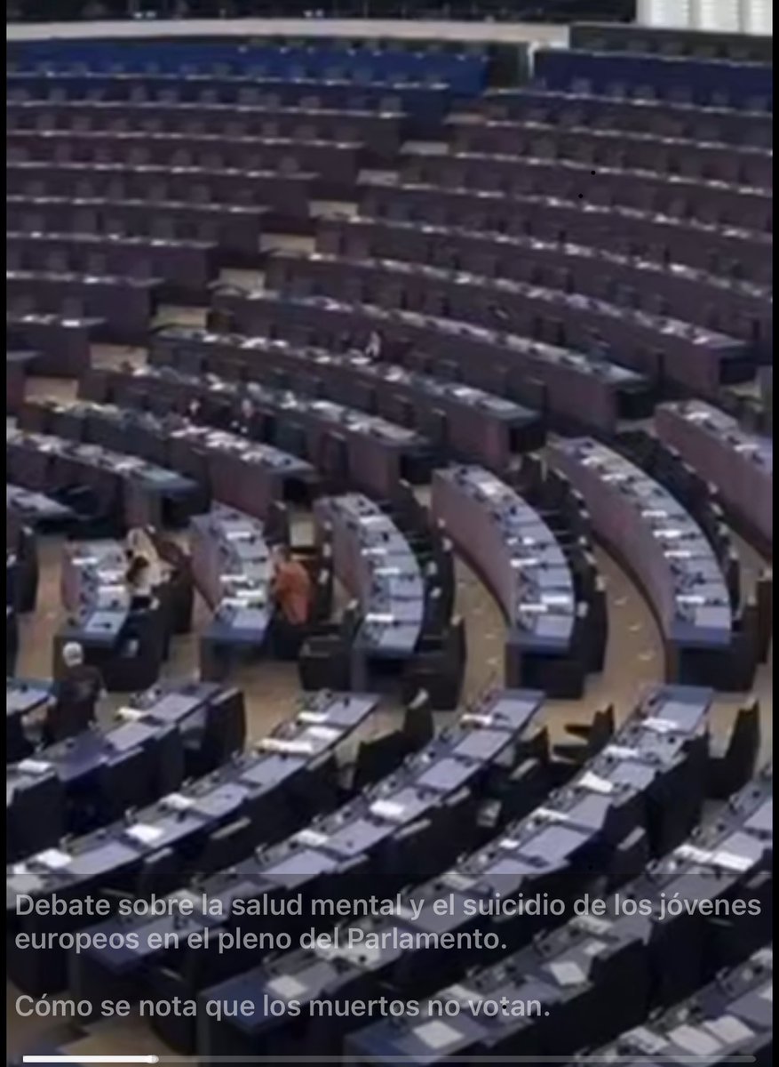 jajimelo's tweet image. The EU debate about European youth mental health is not very important for the parlamentarians 
#EU #UE #EUcorruption #Europe #Health #Youth #EuropeanUnion #corruption
