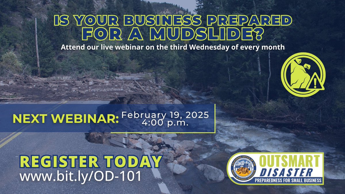 OutsmrtDisaster's tweet image. Small business owners, are you prepared for the unexpected? A power outage, a natural disaster, or a cyberattack can bring your business to a halt in an instant. Take action now and register for our FREE webinar to create your customized plan.
👉 bit.ly/OD-101