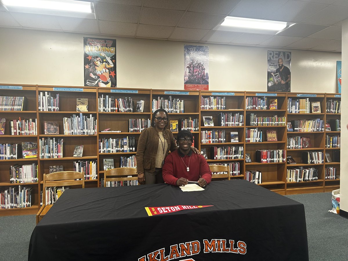 Extremely greatful for everything Oakland mills has done for me. Would have never thought I’d get this far ever. Very excited for my next 4 years at <a href="/SHU_FBALL/">Seton Hill University Football</a>!