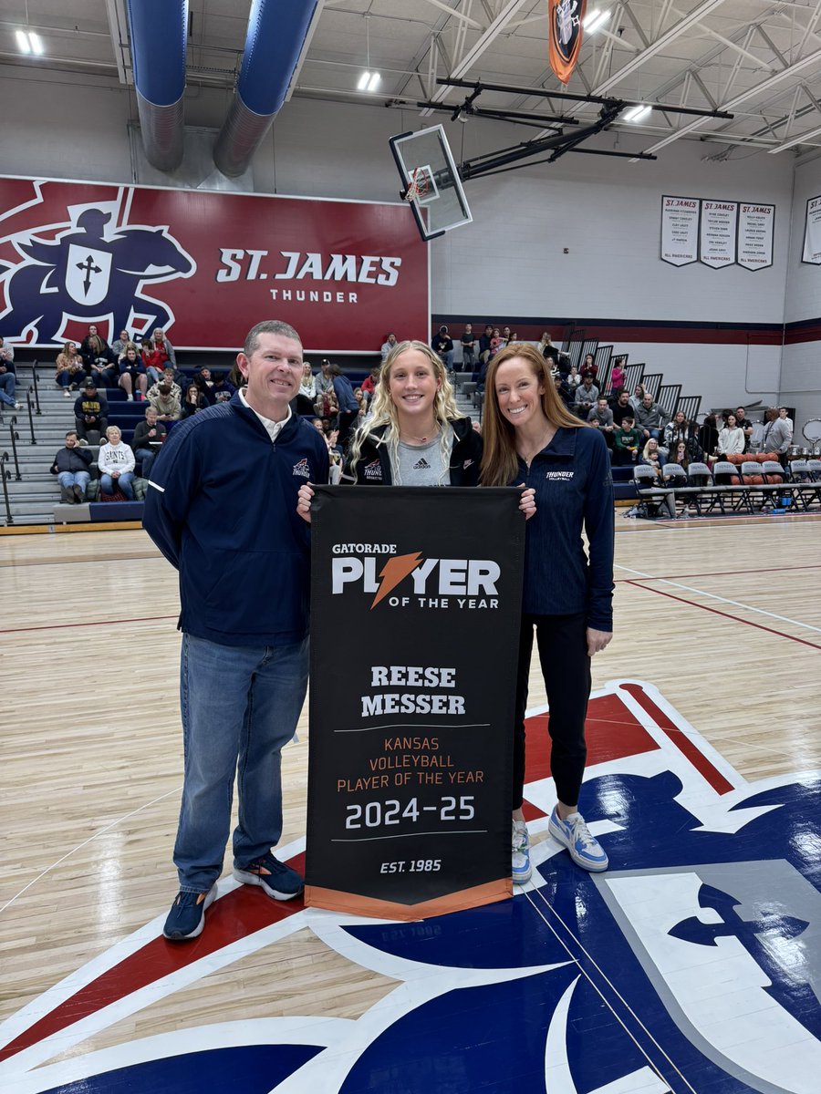 810 Varsity (@810varsity) on Twitter photo Congratulations to Reese Messer of St. James Academy - Kansas Gatorade Volleyball Player of the Year! π
Reese will be playing volleyball at USC next season!
<a href="/SJA_Gameday/">St. James Thunder Athletics & Activities</a> <a href="/SJAThunder/">St. James Academy Catholic HS - Lenexa, KS</a> <a href="/sjavball/">St. James Academy Volleyball</a> Congratulations to Reese Messer of St. James Academy - Kansas Gatorade Volleyball Player of the Year! π
Reese will be playing volleyball at USC next season!
<a href="/SJA_Gameday/">St. James Thunder Athletics & Activities</a> <a href="/SJAThunder/">St. James Academy Catholic HS - Lenexa, KS</a> <a href="/sjavball/">St. James Academy Volleyball</a>