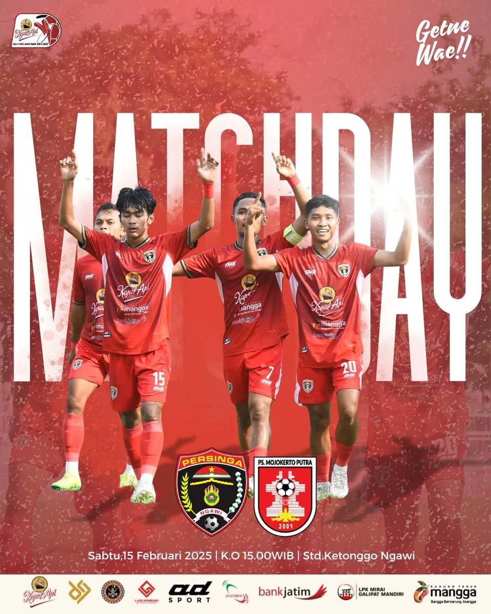 Match Day
Persinga Ngawi vs PS Mojokerto Putra
📍 Std. Ketonggo Ngawi
KickOff : 15.00 WIB

Live Streaming
⬇️⬇️⬇️
youtube.com/live/Y0HP-X5UV…