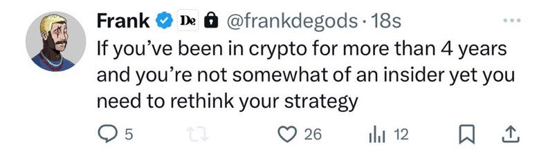 imperooterxbt's tweet photo. We broke Frank, him he’s admitting to crimes now 😂 https://t.co/vJoOOTDazN