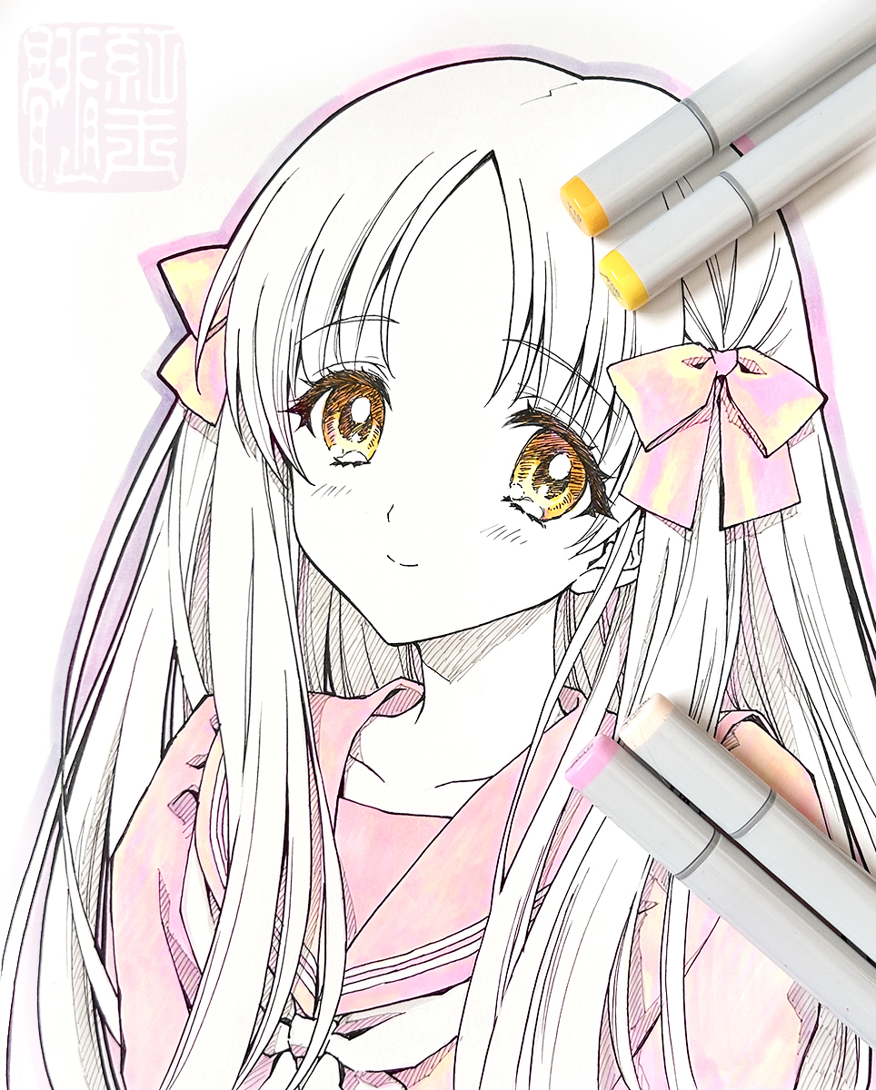 CARNELIAN版画展/投票用イラスト】今夜は葉月の永遠のお姉ちゃん、初美で」